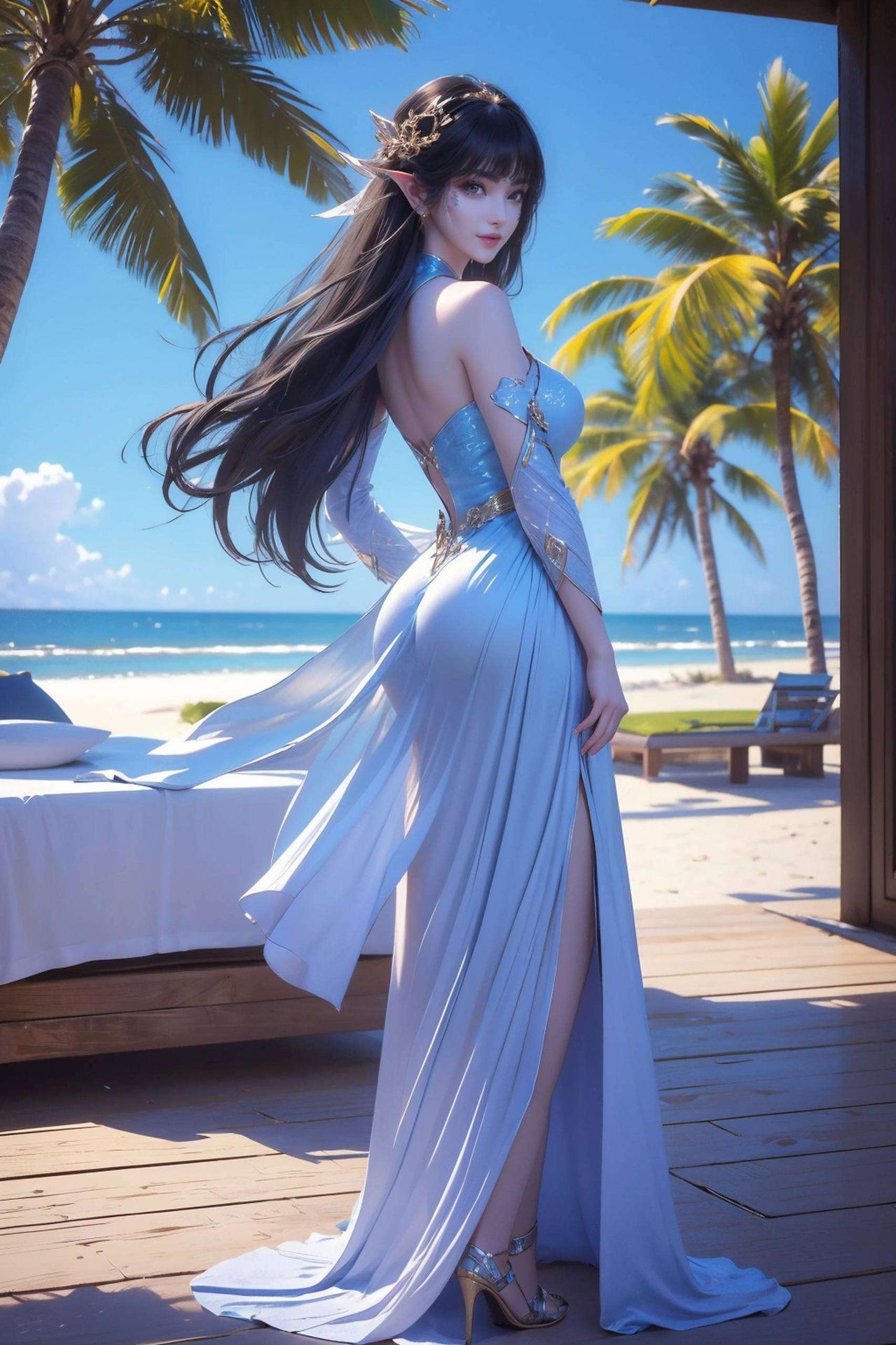 体态婀娜她翩翩起舞