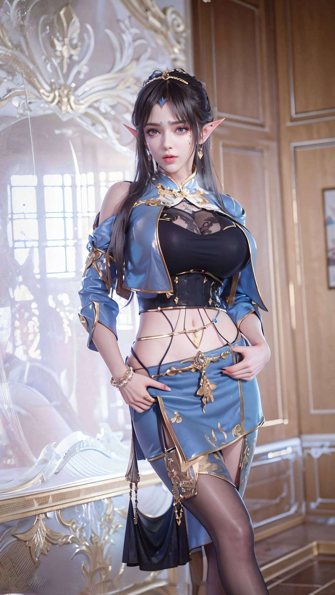 绘制成这款1080p唯美手机壁纸让凤清儿的美