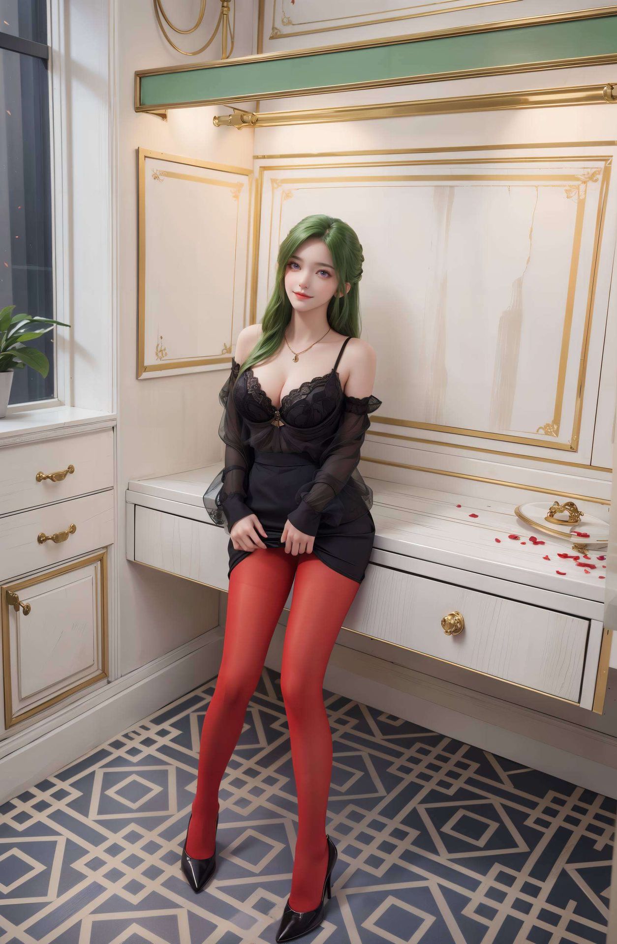 AI细腻渲染灼若芙蕖出鸿波