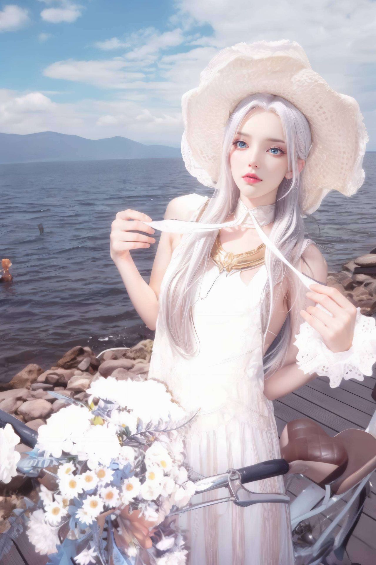 感受她独特的魅力为你的苹果桌面增添一抹风采