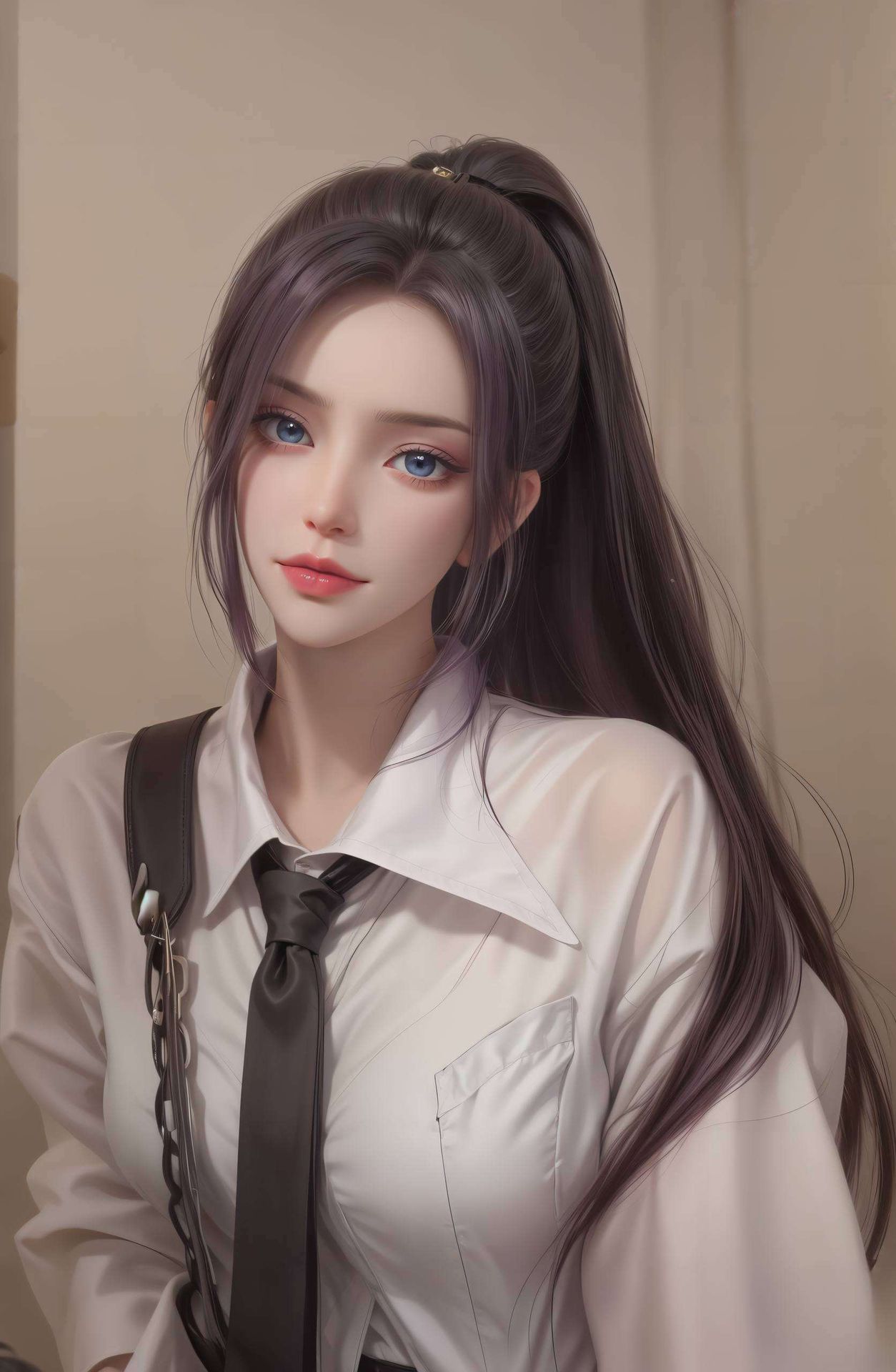 每一帧都是对美与古典艺术的极致呈现绿色渐变映衬着国漫美女韩月