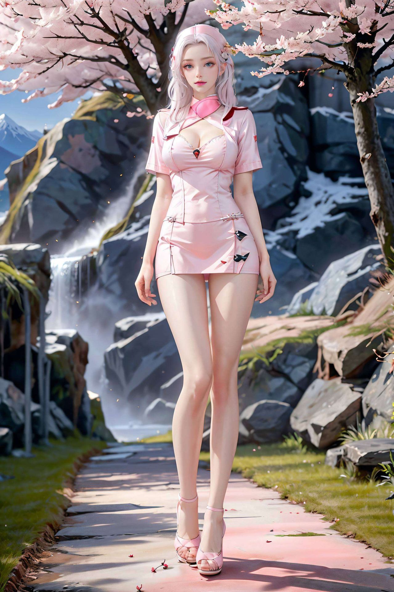 国漫女生的魅力瞬间！这位国漫美女置身于古典建筑之中韩月壁纸