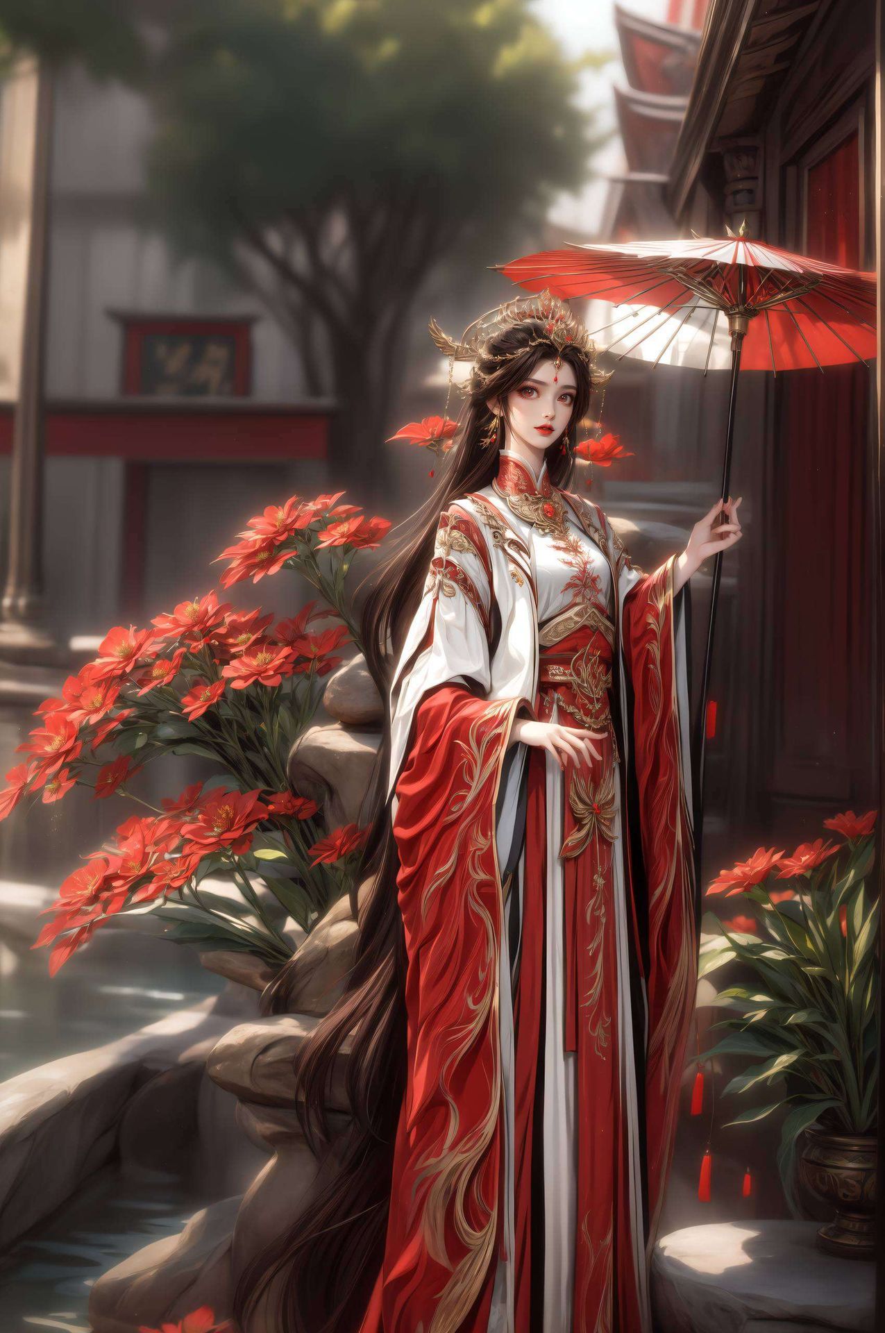 以她独特的魅力点亮了这幅震撼复古的PC壁纸为你的电脑桌面带来一抹清新的气息