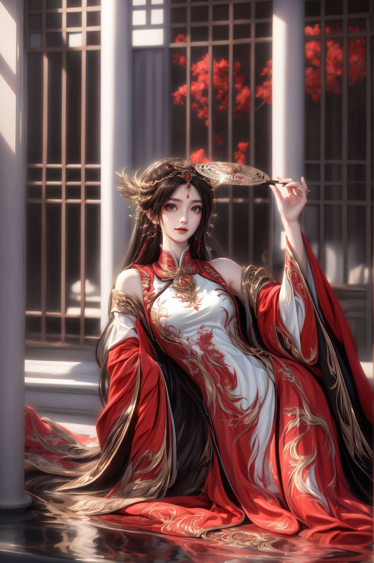嘴角微扬尽显温柔与力量