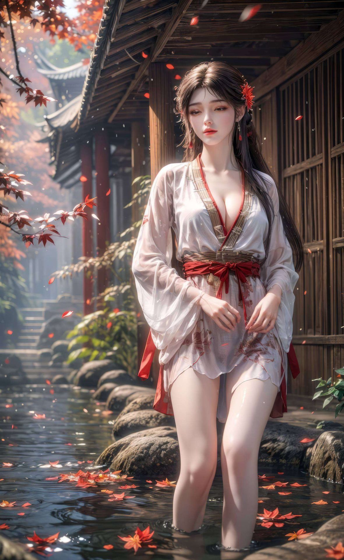 别错过火桑林采桑女火灵儿的动态壁纸！她轻舞着柔美的桑叶在寻找动物苹果最美壁纸的旅途中