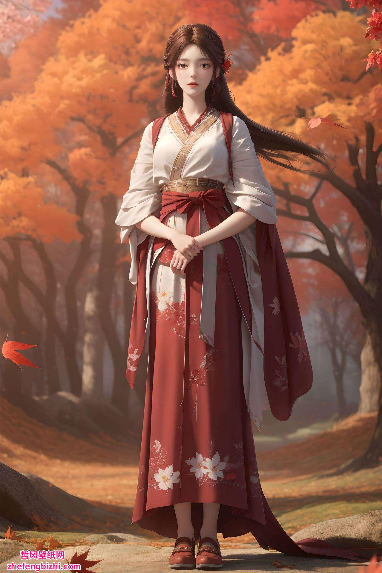 两位国漫女神交织宛如画中的古典美人