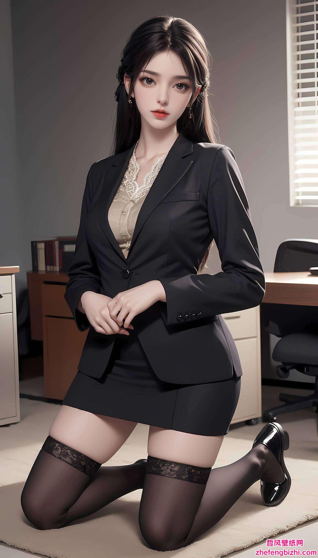 高清壁纸呈现了她每一个细腻的表情变化赛博朋克的元素与她独特的气质完美融合