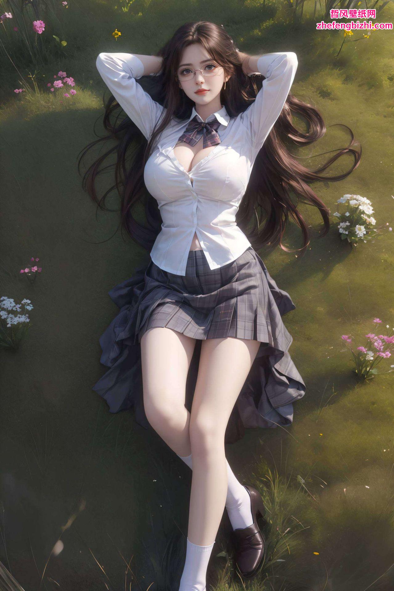 以极简风格勾勒国漫美女的韵味为你的桌面带来别样的国漫风情