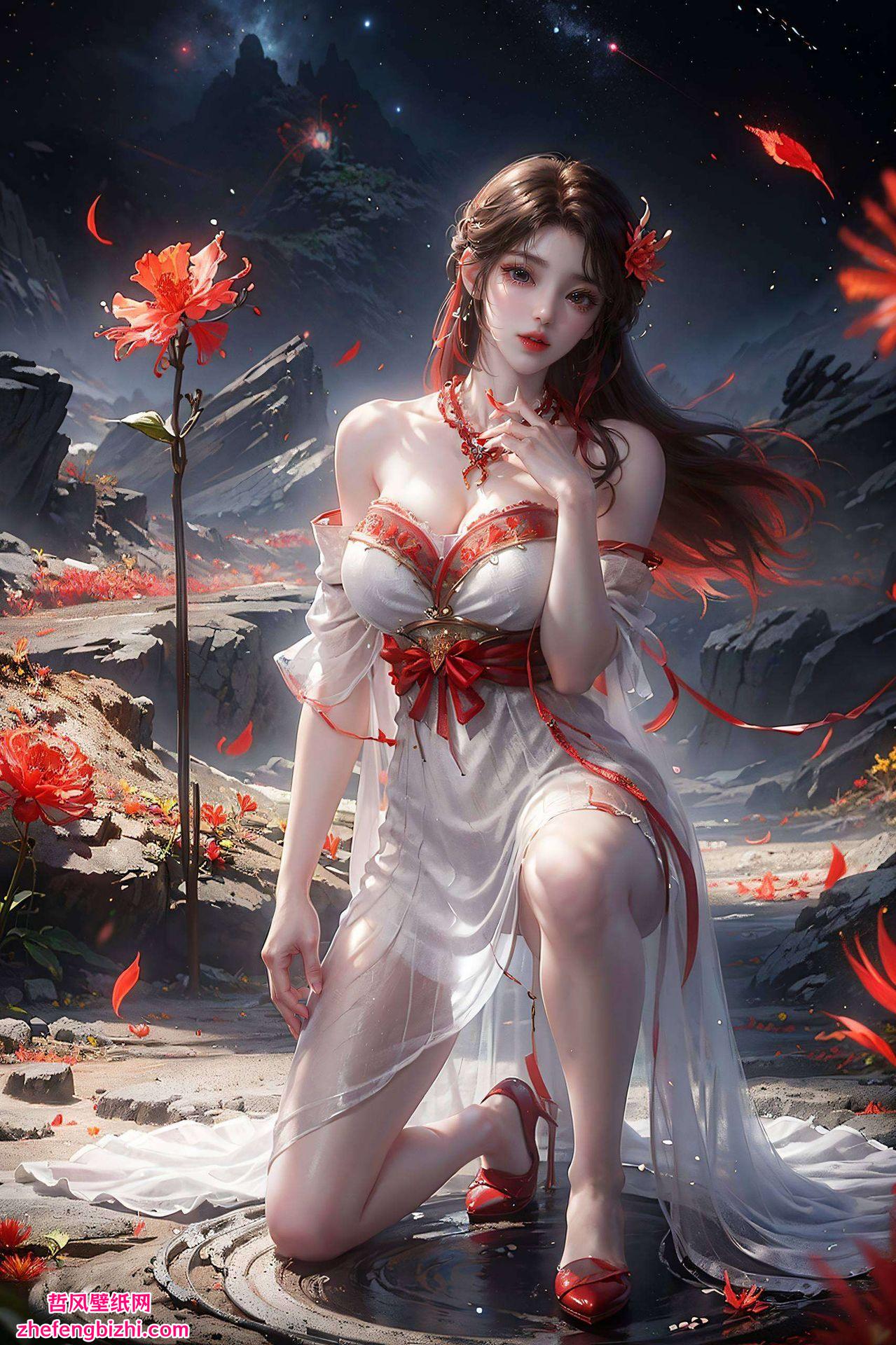 想要桌面美得让人眼前一亮？那就来试试这款以国漫美女火灵儿为主角的超美壁纸吧！细腻的画风快来体验这份别致的视觉盛宴！