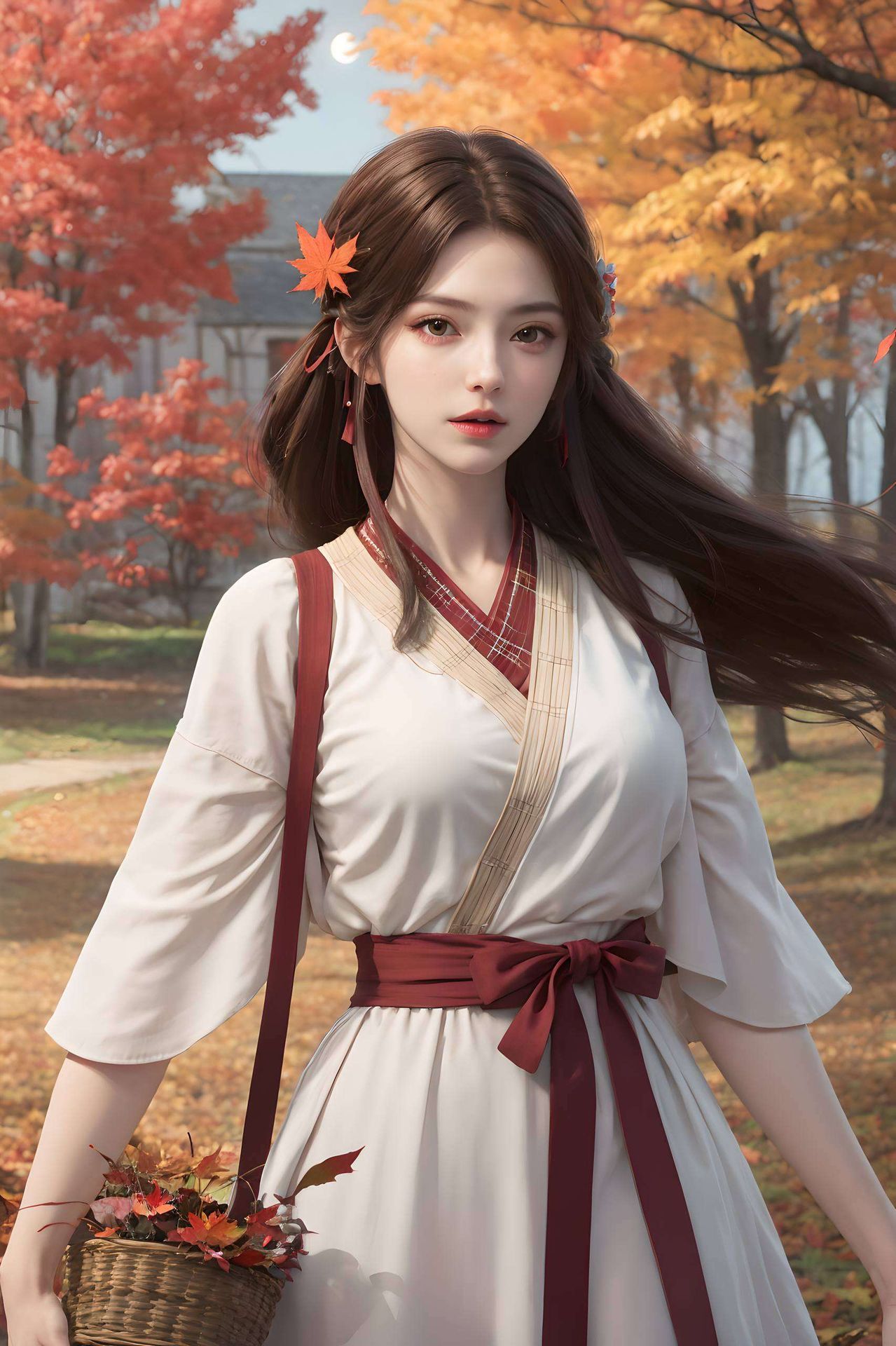 火灵儿的灵动身姿这款以火灵儿石昊为主题的2K高清壁纸