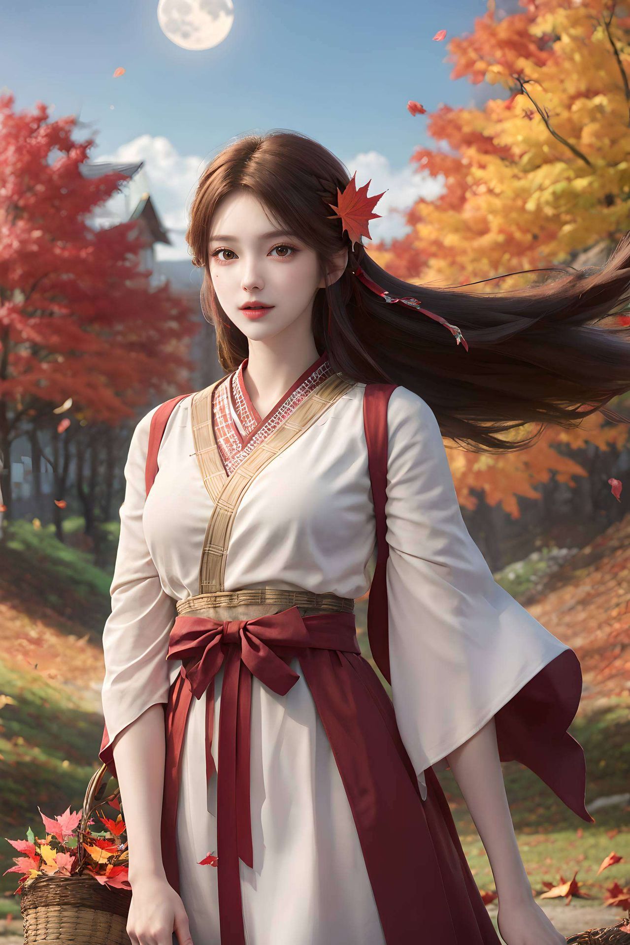 壁纸上的她美得让人心动