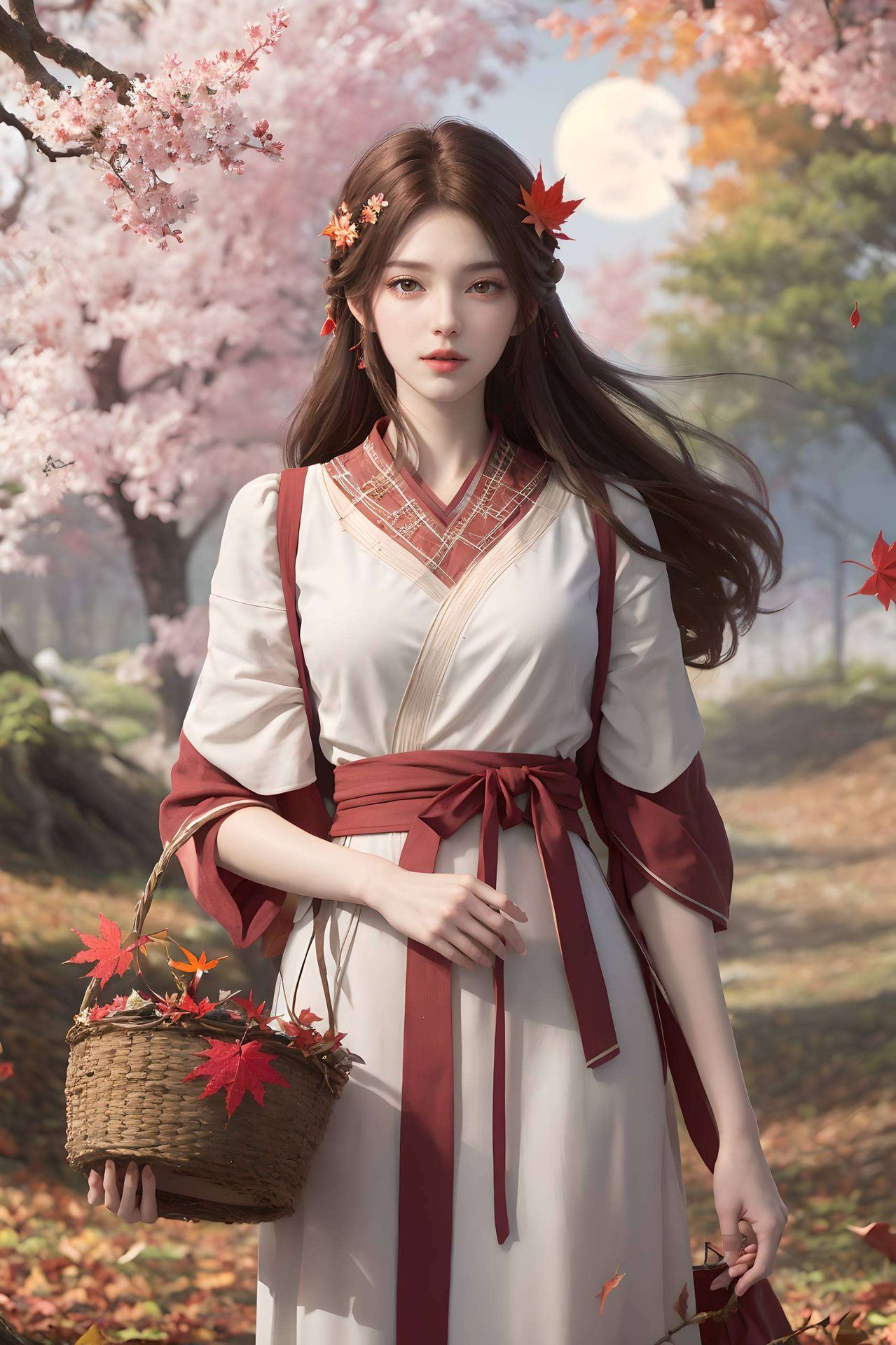 将这位灵动仙子置于手机壁纸火灵儿