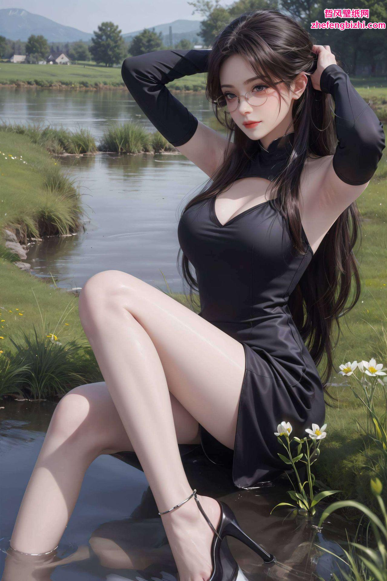 国漫之美跃然墙上将AI绘画的魔法与国漫美女的灵动完美融合