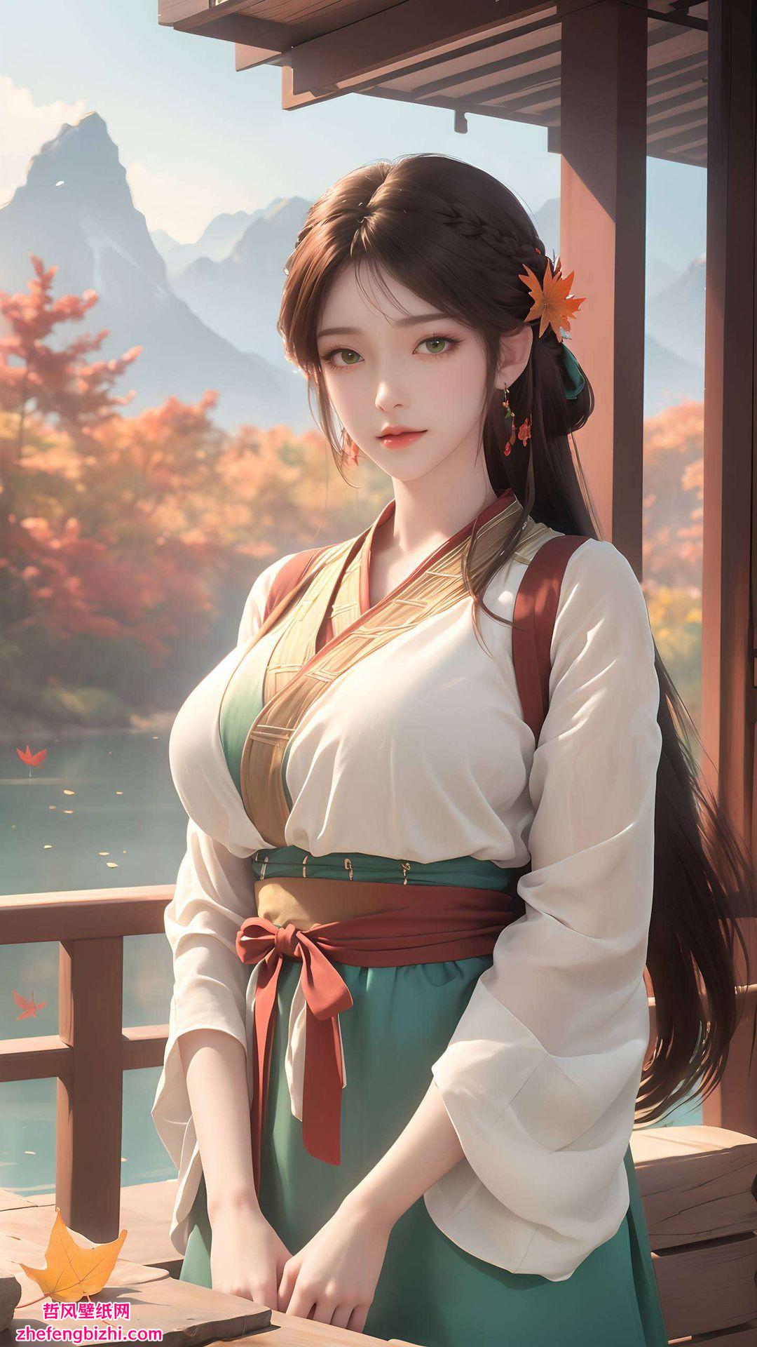 以神秘女火灵儿为主题火灵儿眼中闪烁着热情与坚毅