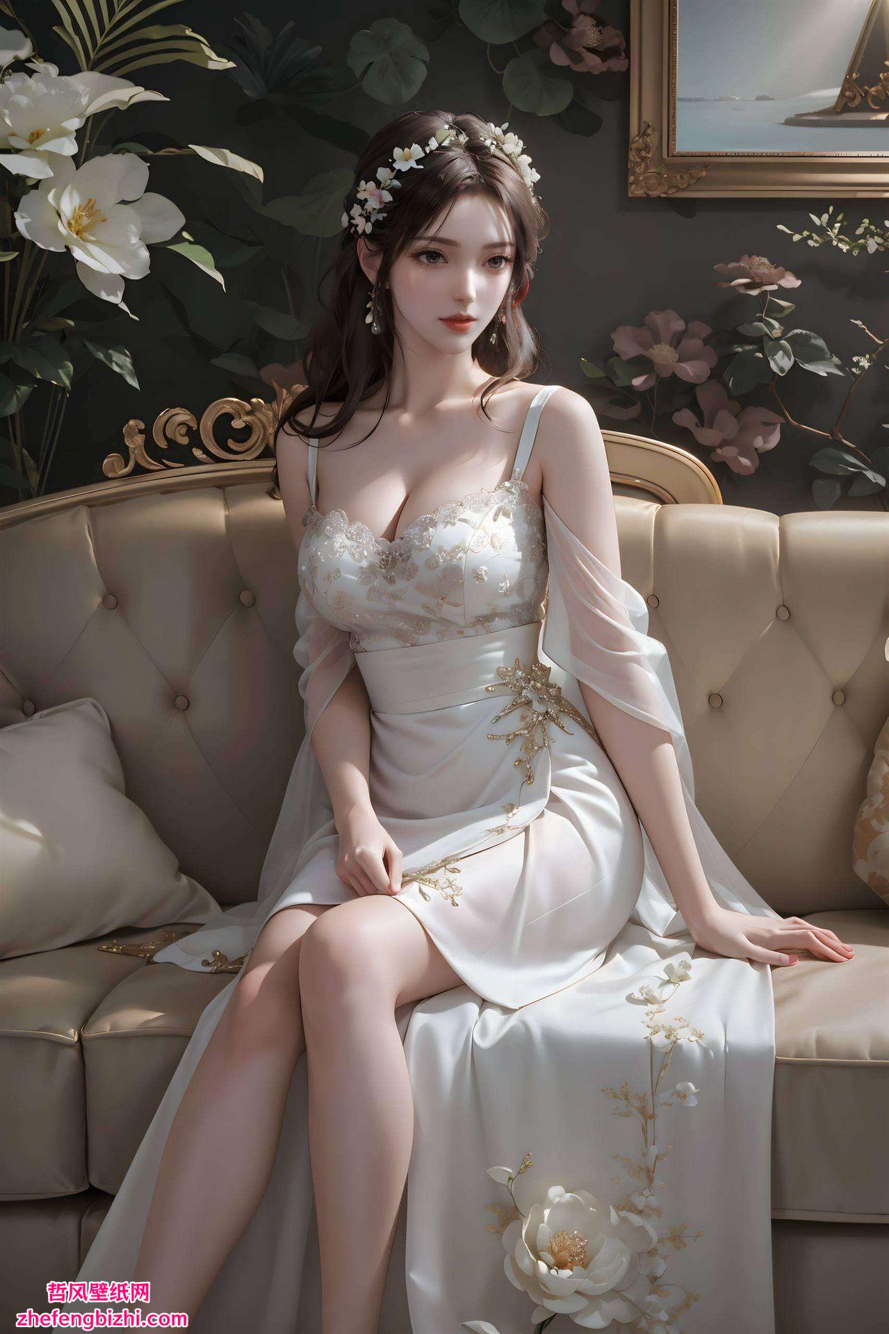 高清手机壁纸捕捉了她每一个优雅动作穿梭于复古苹果桌面的时光隧道