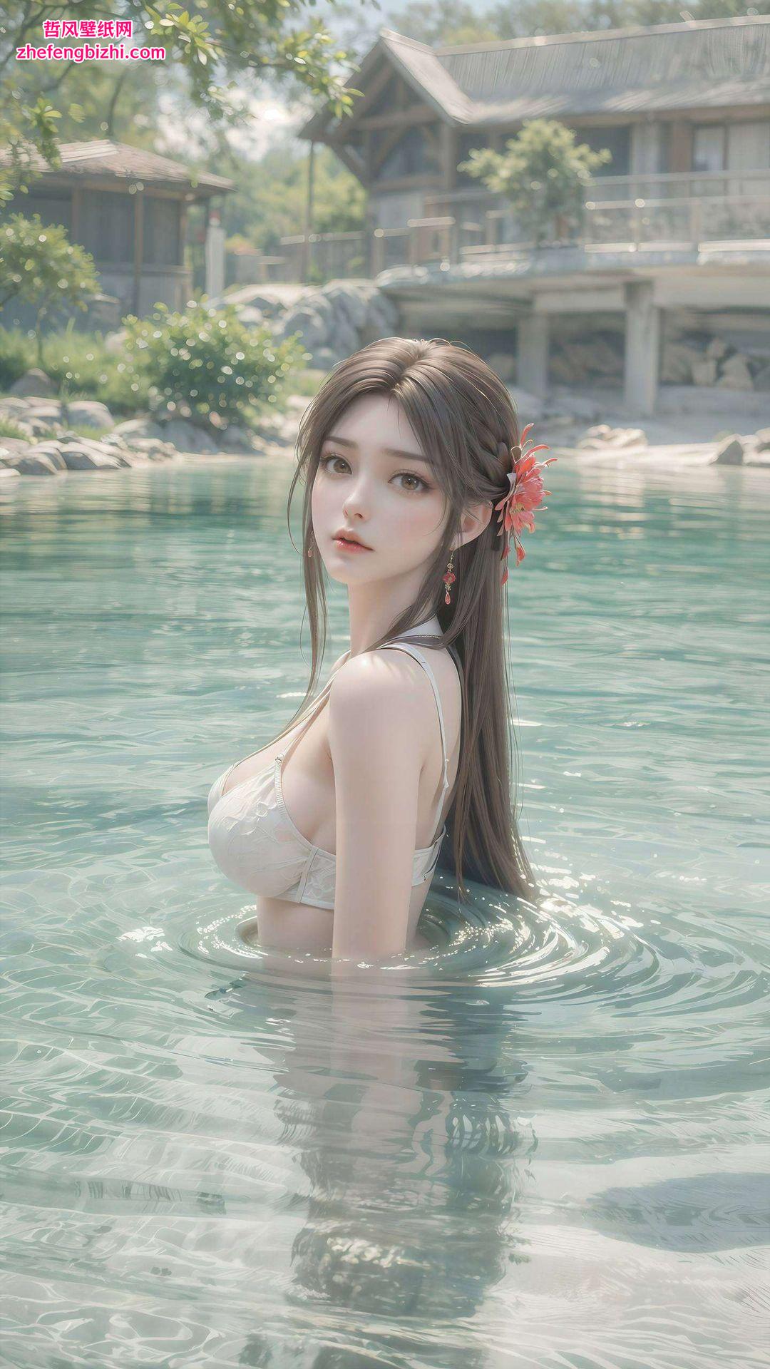 为你的手机增添一份独特的国漫风情这款专为对眼睛好的哑光iPhone设计的国漫女生壁纸