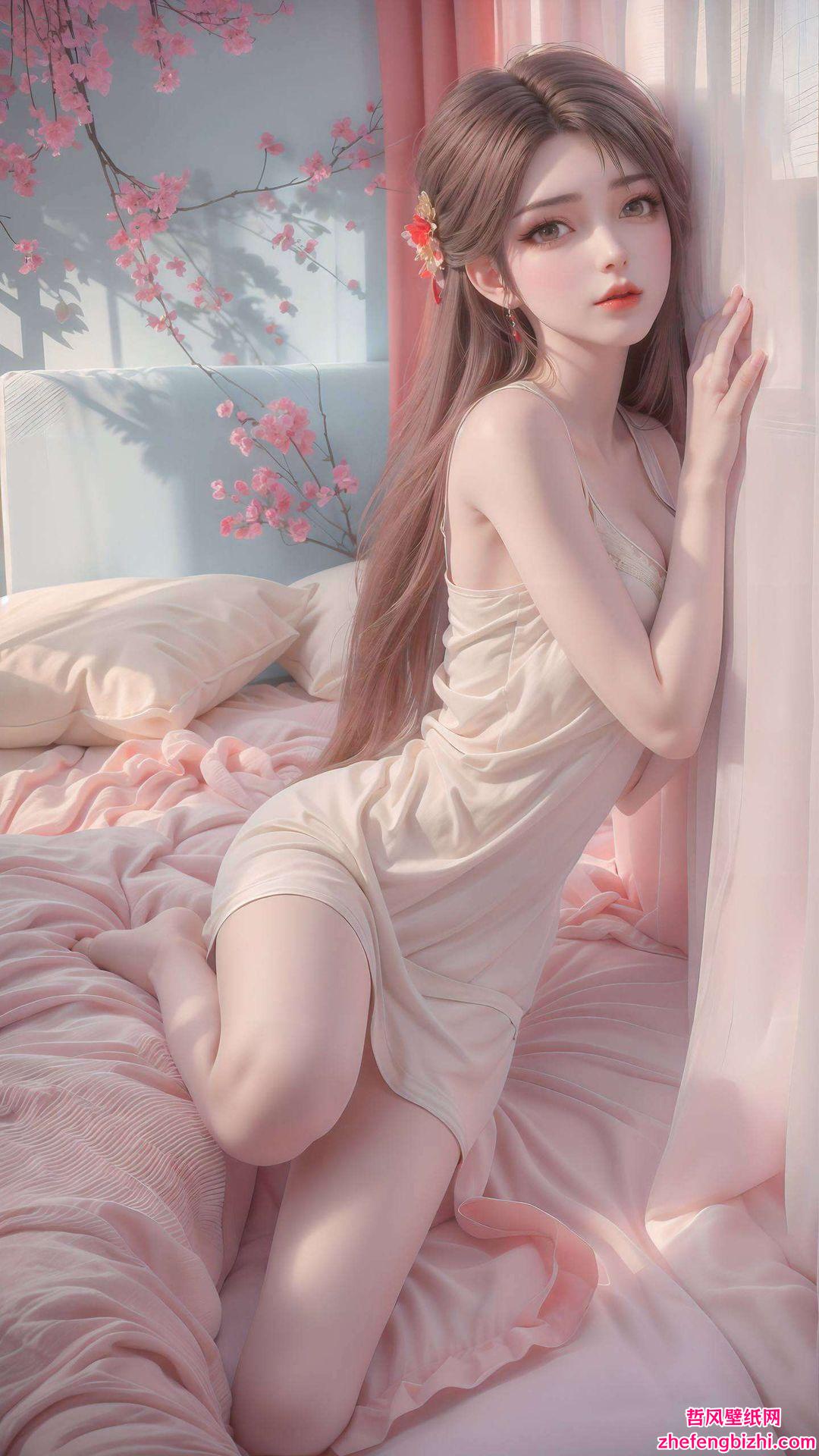 这位来自国漫世界的灵动女神身着丝绒华服