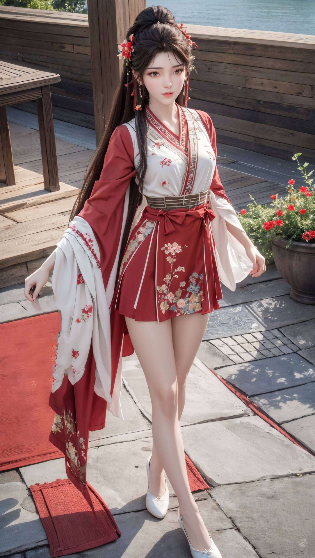 打造出这款独特的火灵儿第二版壁纸几何元素巧妙融入