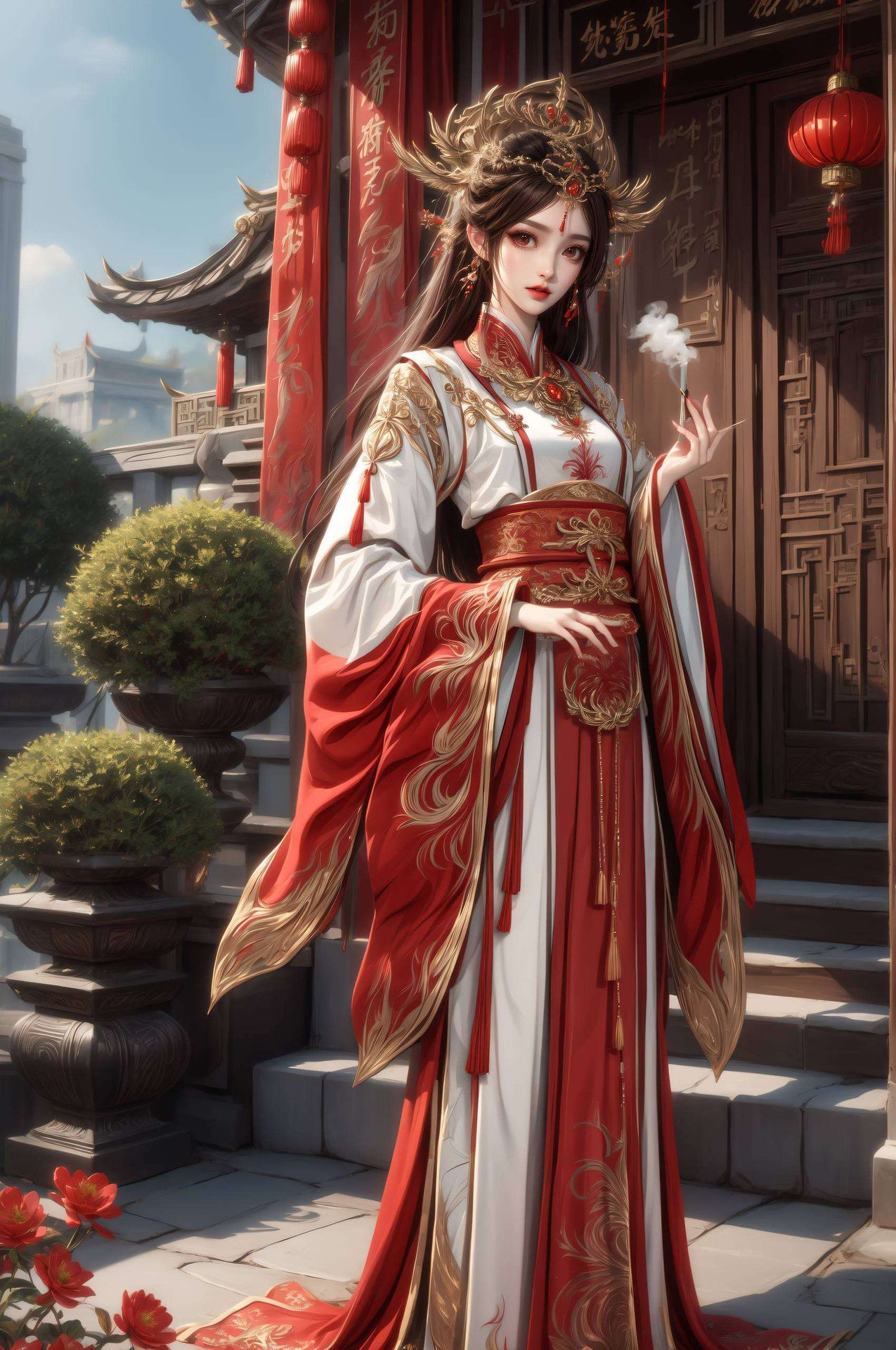高清画质下绘制出她古香古色的风采
