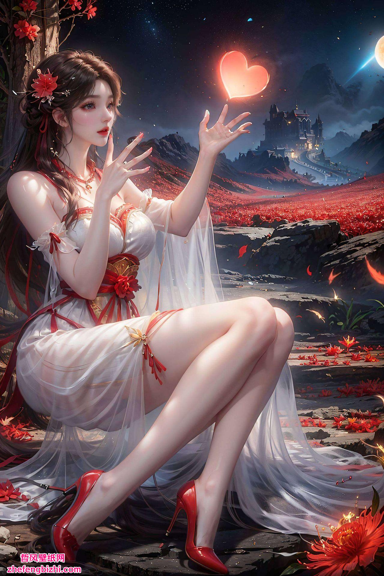 细腻笔触勾勒出姿态万千穿梭于古香古色的画卷之中