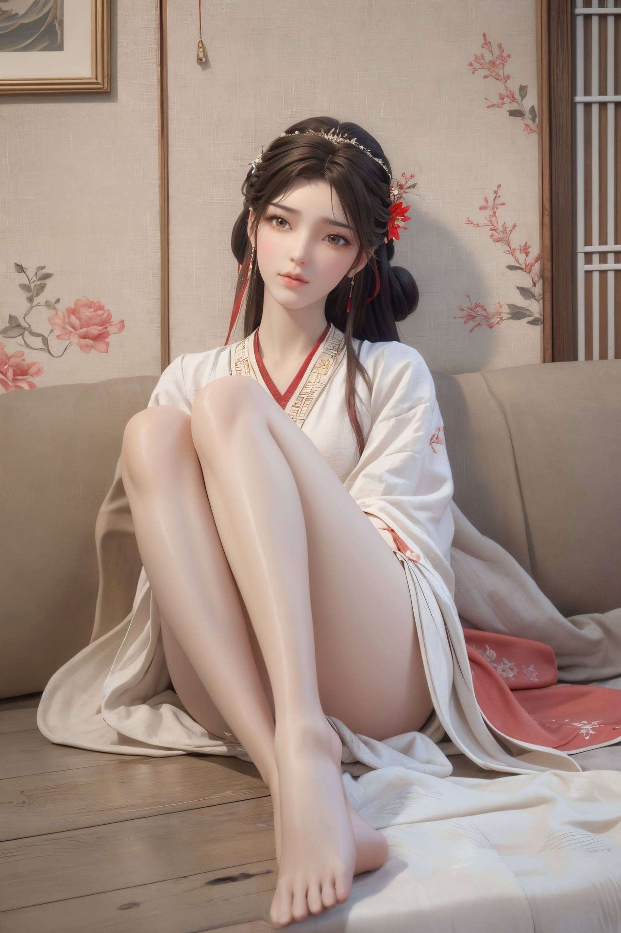 绘制在iPhone壁纸上的国漫女生火灵儿带来温馨的童年回忆