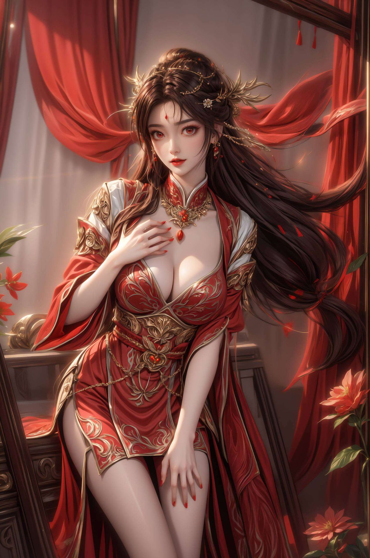 以火灵儿的高清形象为主题带来梦幻般的视觉享受