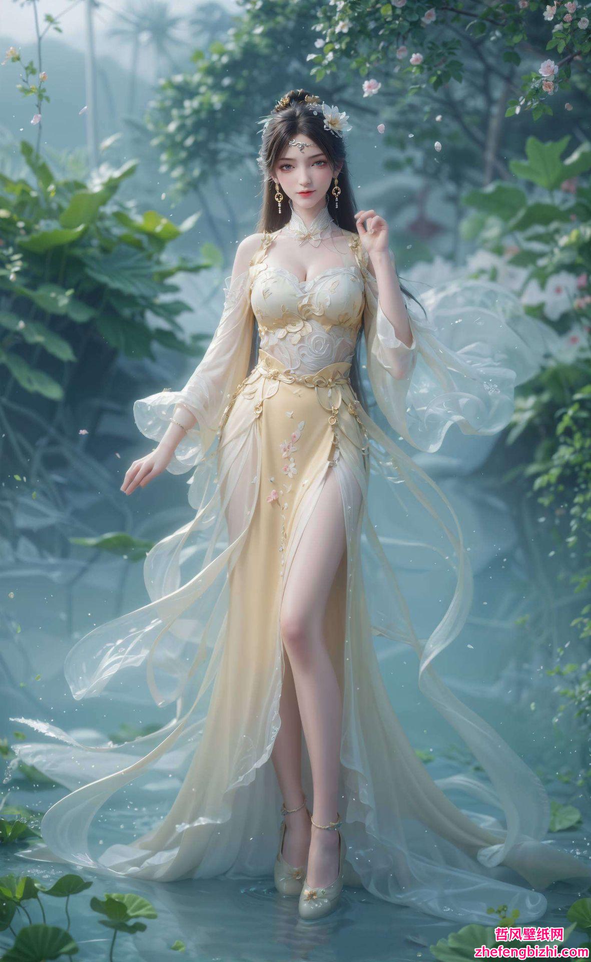 这款以她为主角的唯美手机壁纸诉说着国漫之美