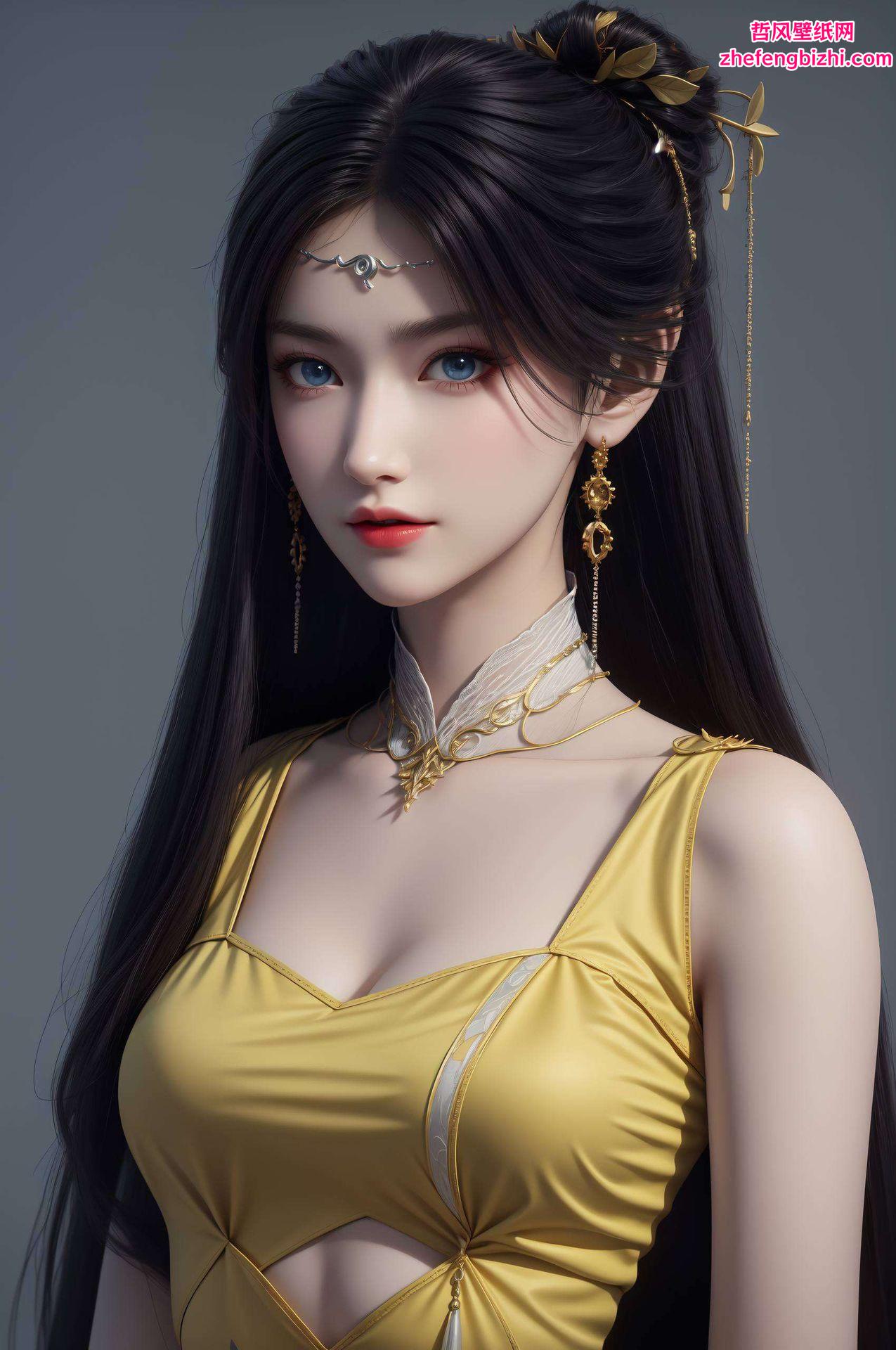 将深情与艺术完美融合这款国漫女主AI特集壁纸
