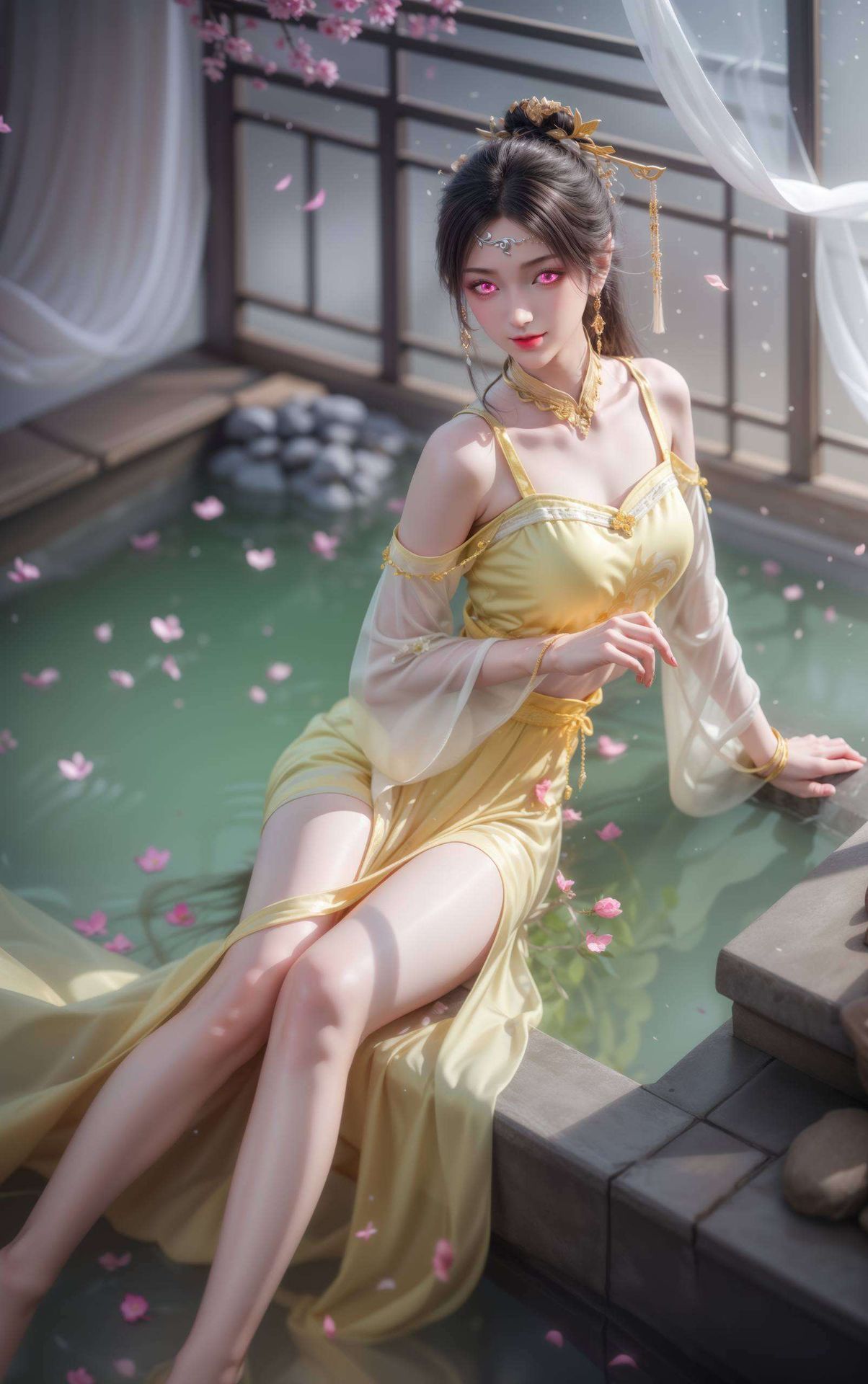 为你的电脑桌面增添一抹别样的风情将动漫金瓶儿的魅力展现得淋漓尽致