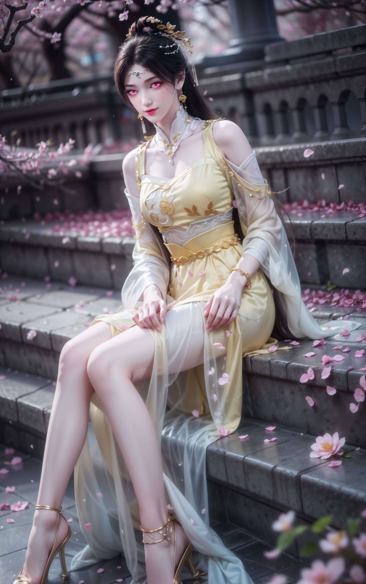 以其120帧超清壁纸级别的美貌这位国漫中的AI美女