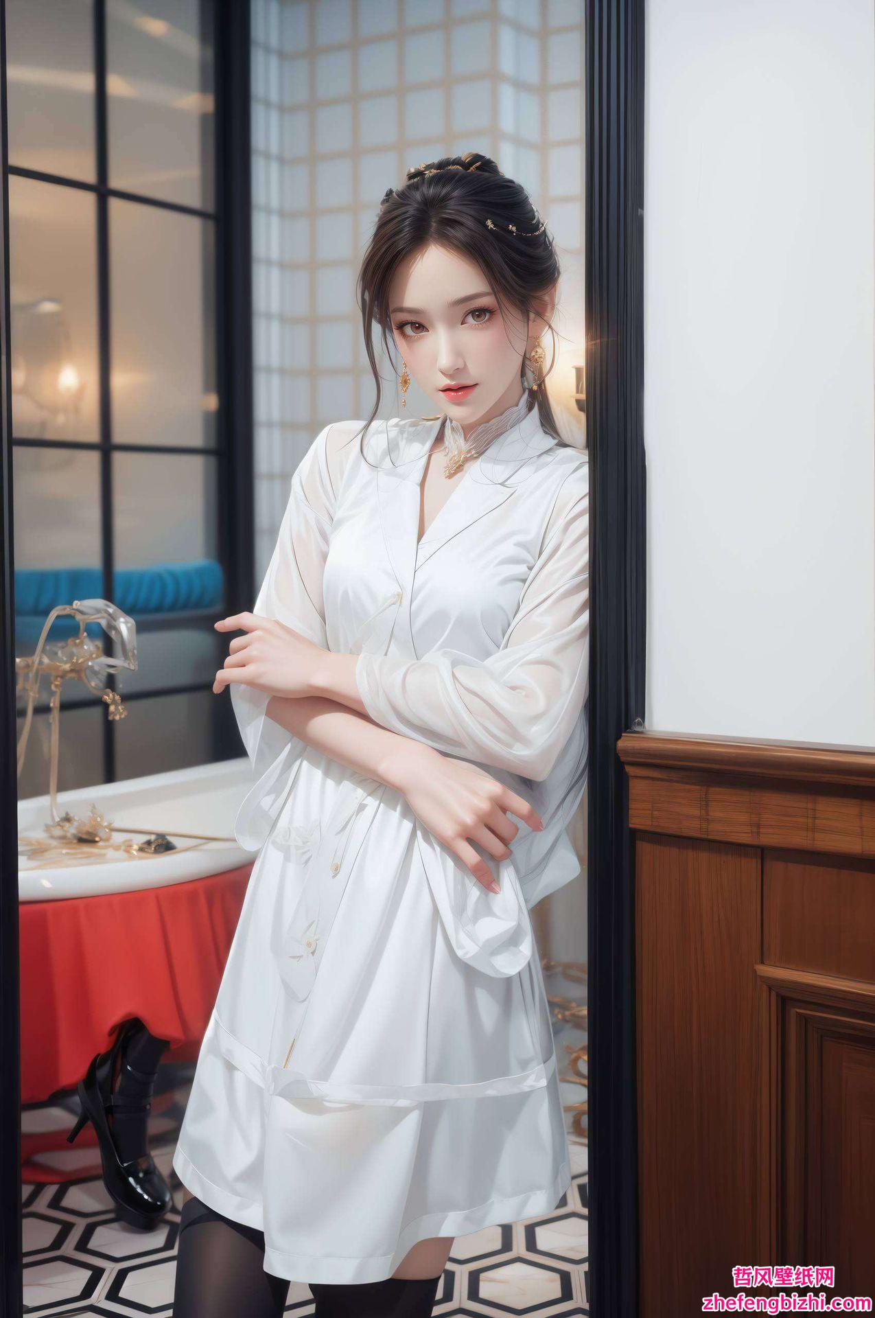 融合了古香古色的美学元素这款AI国漫壁纸