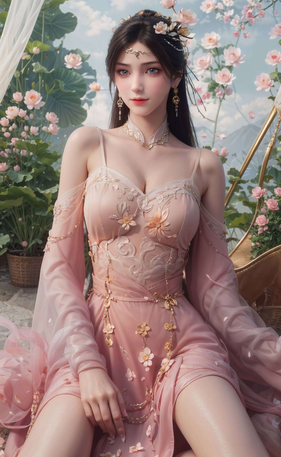 为你的桌面带来国漫女主的魅力风采她的每一个表情都是AI素材的匠心独运