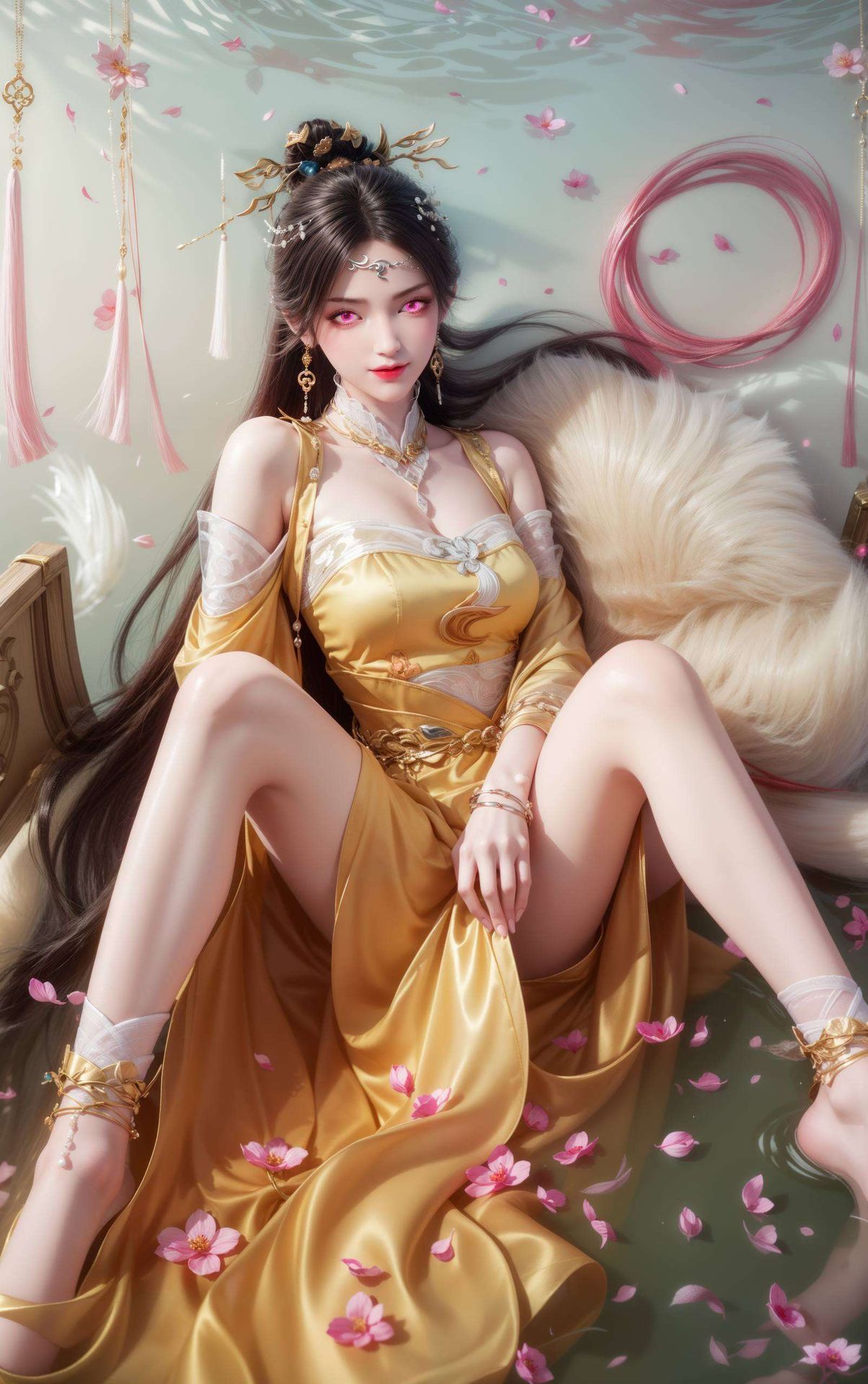 为你的桌面带来一场视觉盛宴这款AI国漫女生4K高清宽屏壁纸