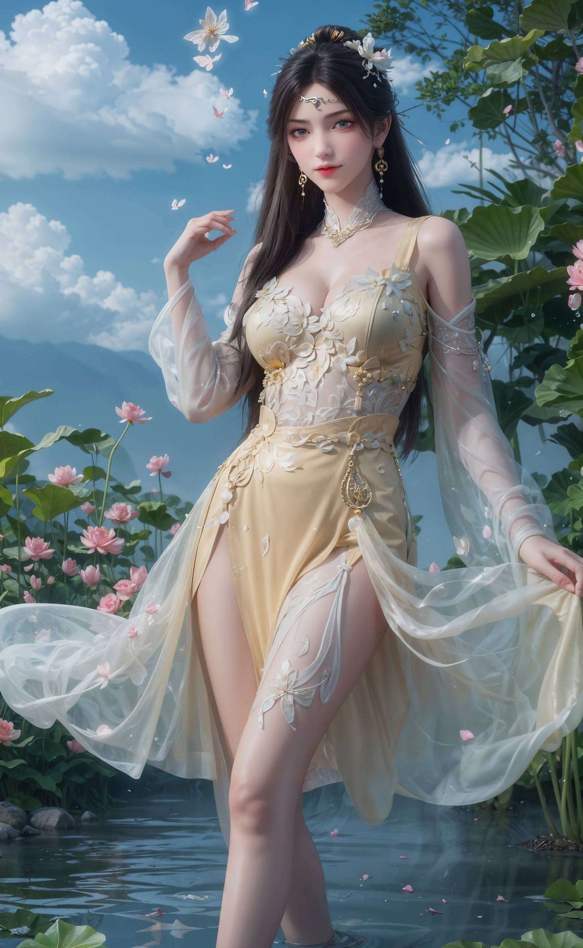 仿佛一抹温柔的春风她的每一次眼神流转