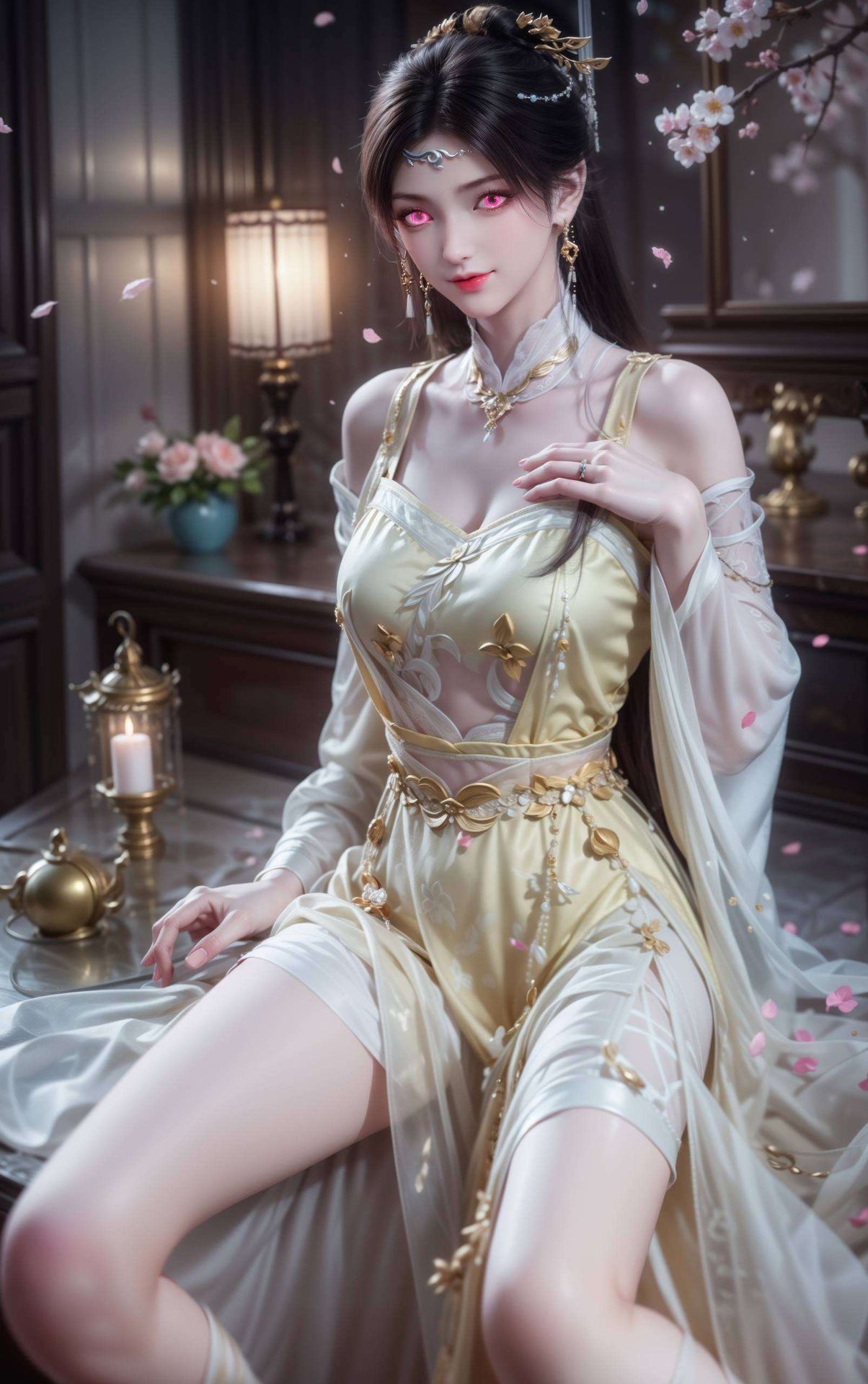 精选了她的倩影令人神往