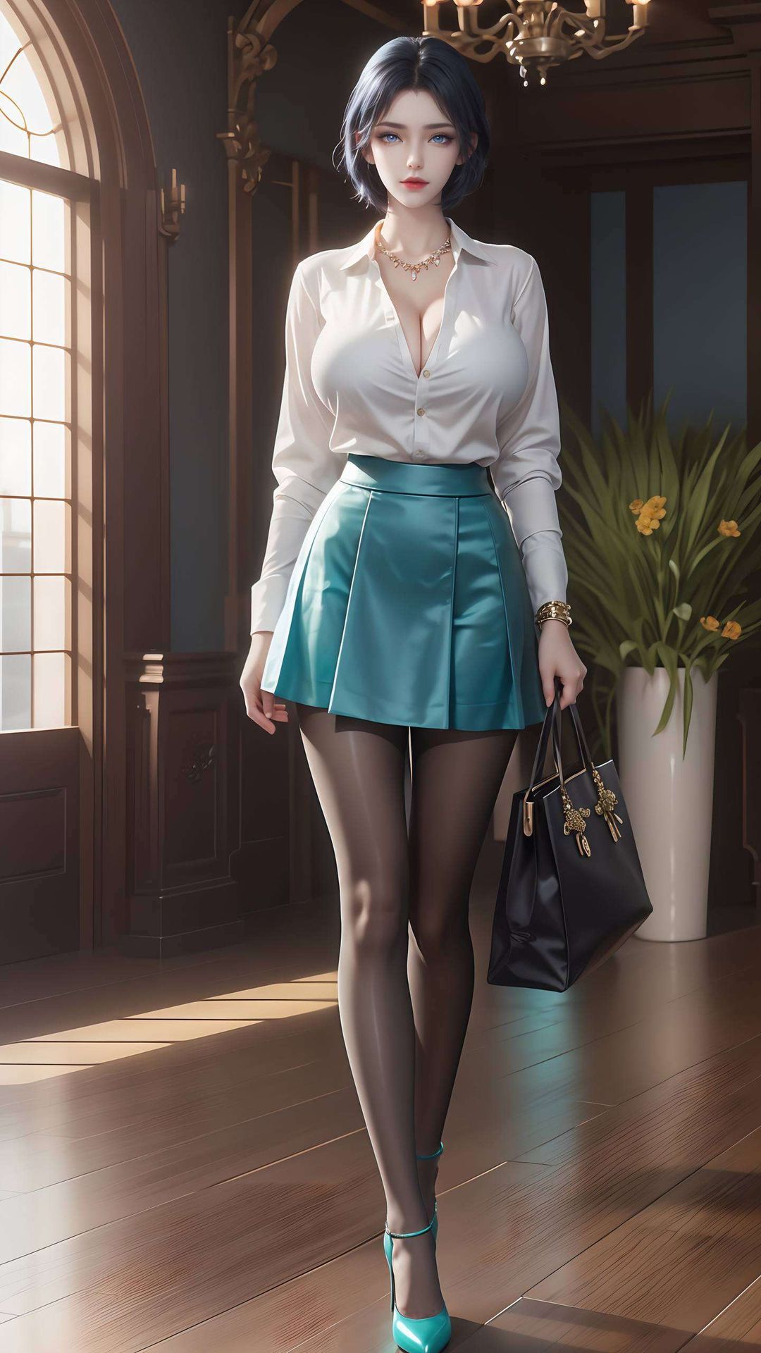 汇聚了各种姿势的国漫女神素材不规则排列