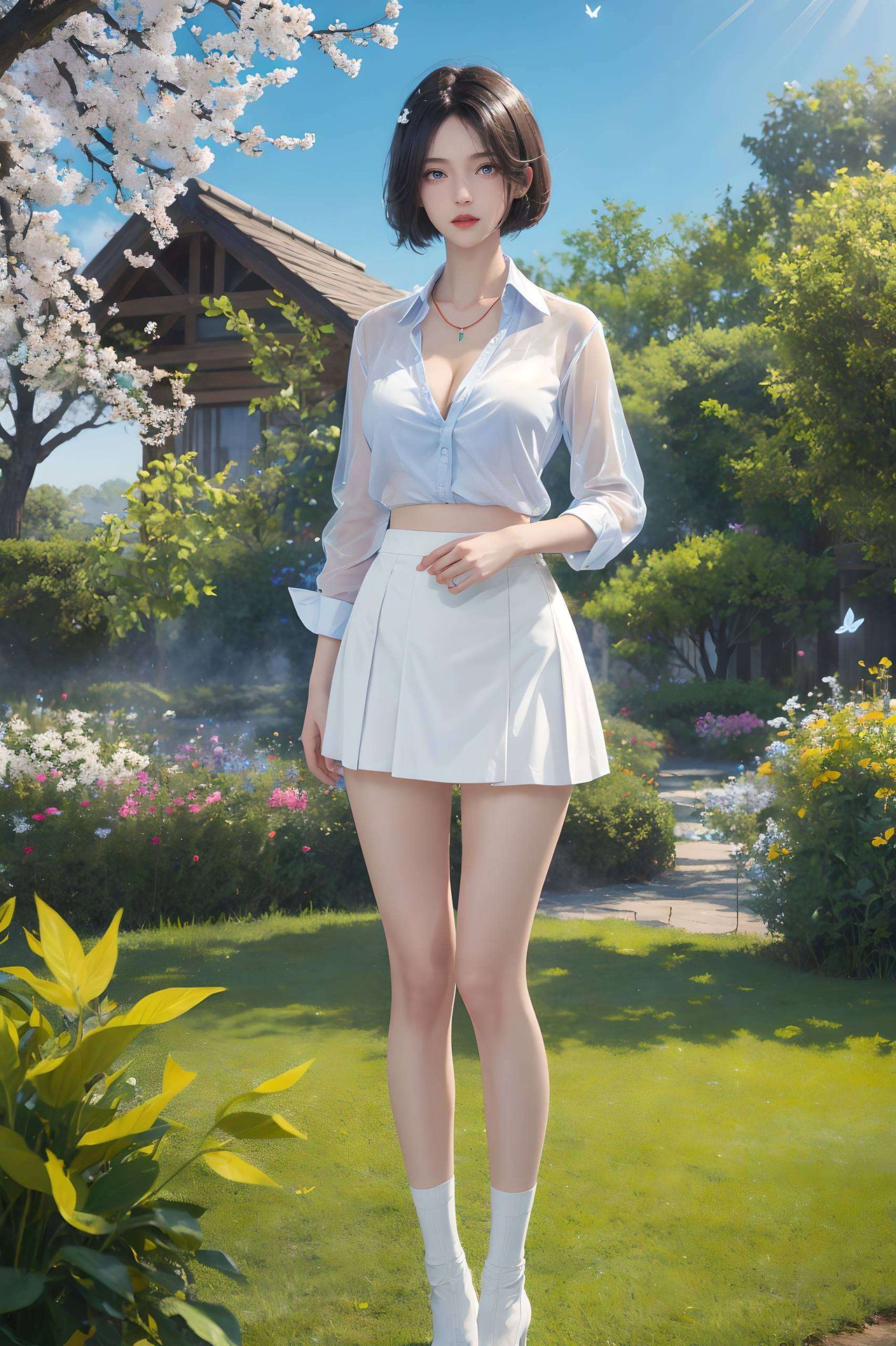 这款超清晰的国漫美女桌面背景将她的柔美与坚韧完美融合