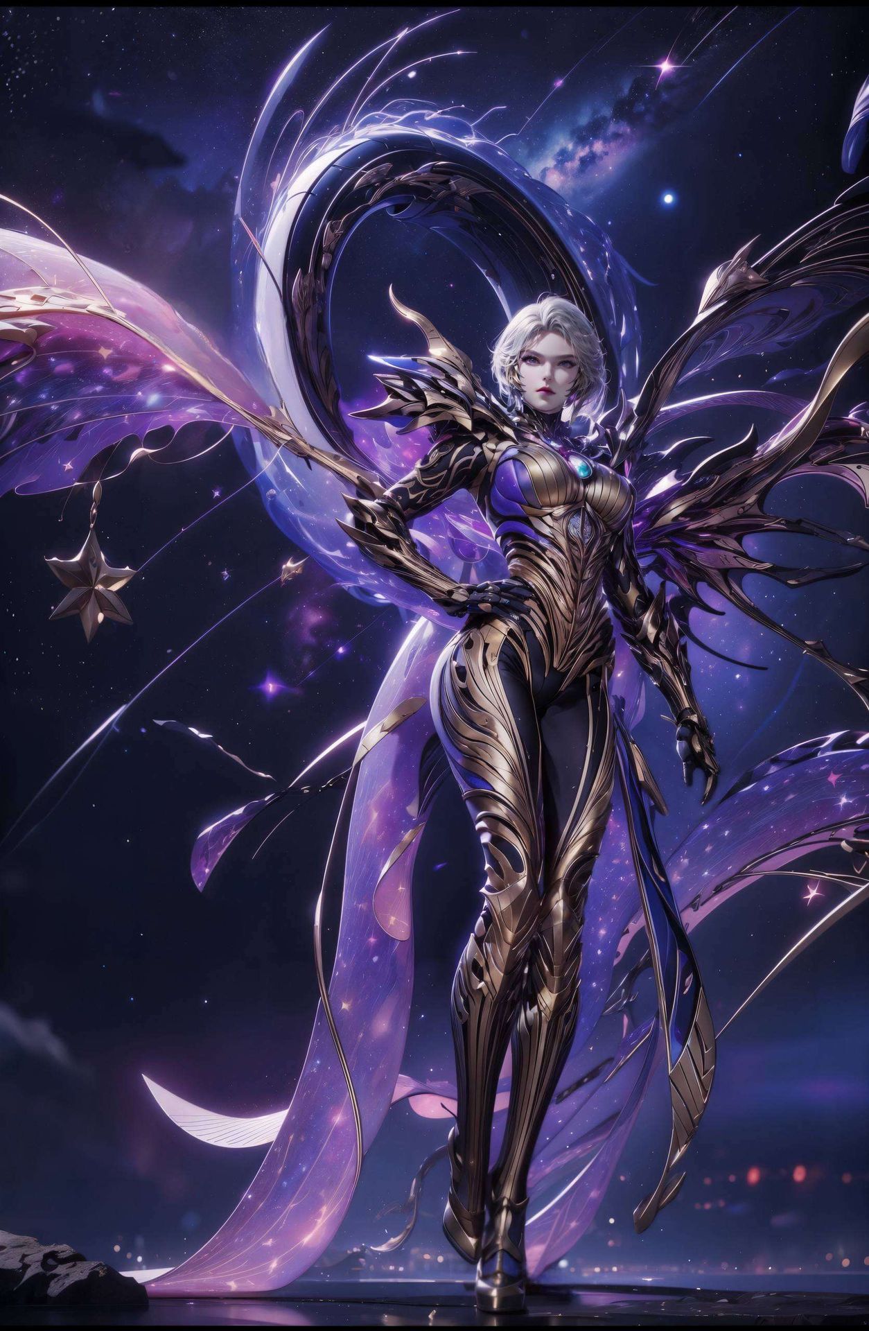 巧妙融合古典元素与现代设计绘制九皇女壁纸