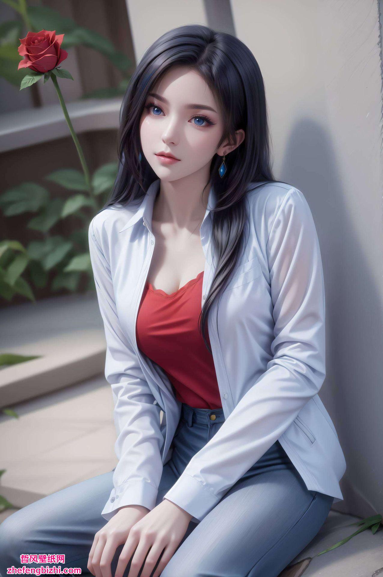 波点苹果炫彩映衬九幽雀壁纸相框