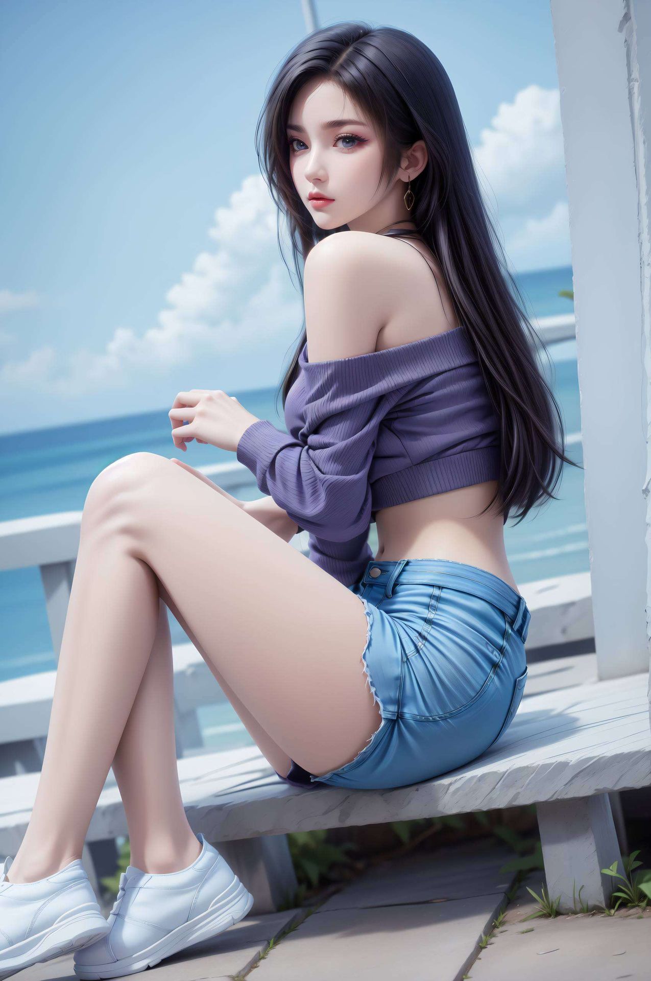 侘寂风格尽显简洁之美这款国漫女主旧建模壁纸