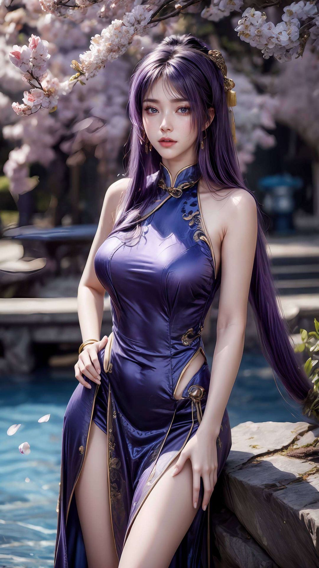 她静默如谜将这位神秘女神的优雅气质完美呈现