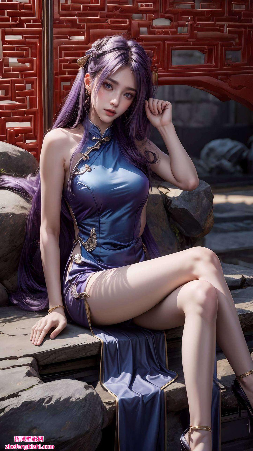 为你的电脑桌面增添一抹国漫美女的柔情与风采姬紫月