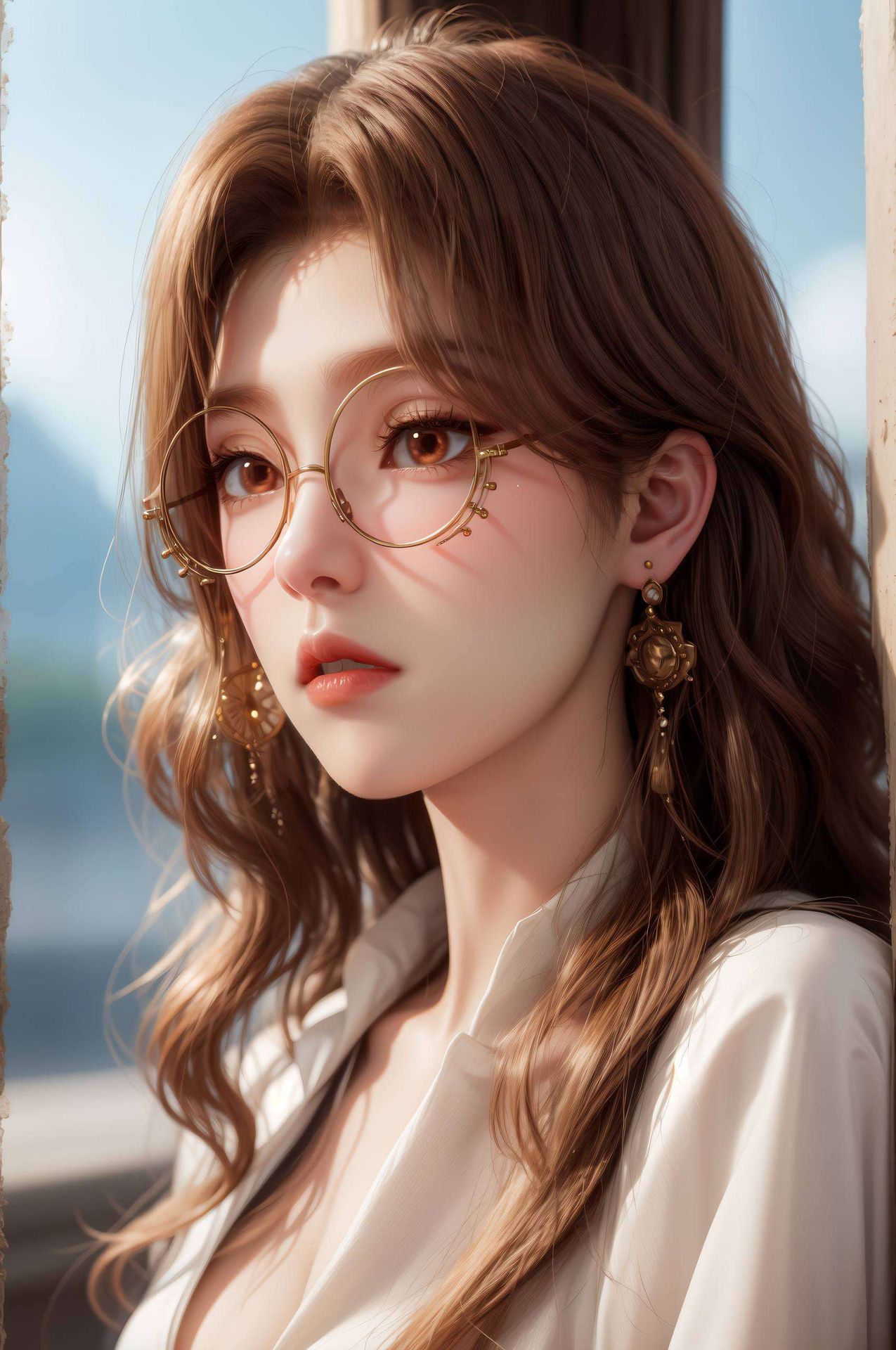 斗罗大陆的橘子姐以赛博朋克风格惊艳亮相！这位美女AI特集高清背景图壁纸动漫