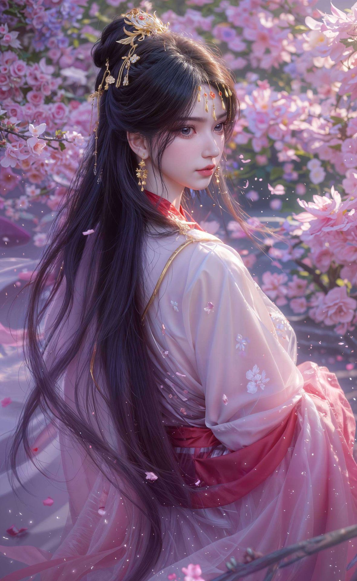 这幅国漫壁纸以抽象线条勾勒出平板国风之美为你的手机或电脑带来一场视觉盛宴