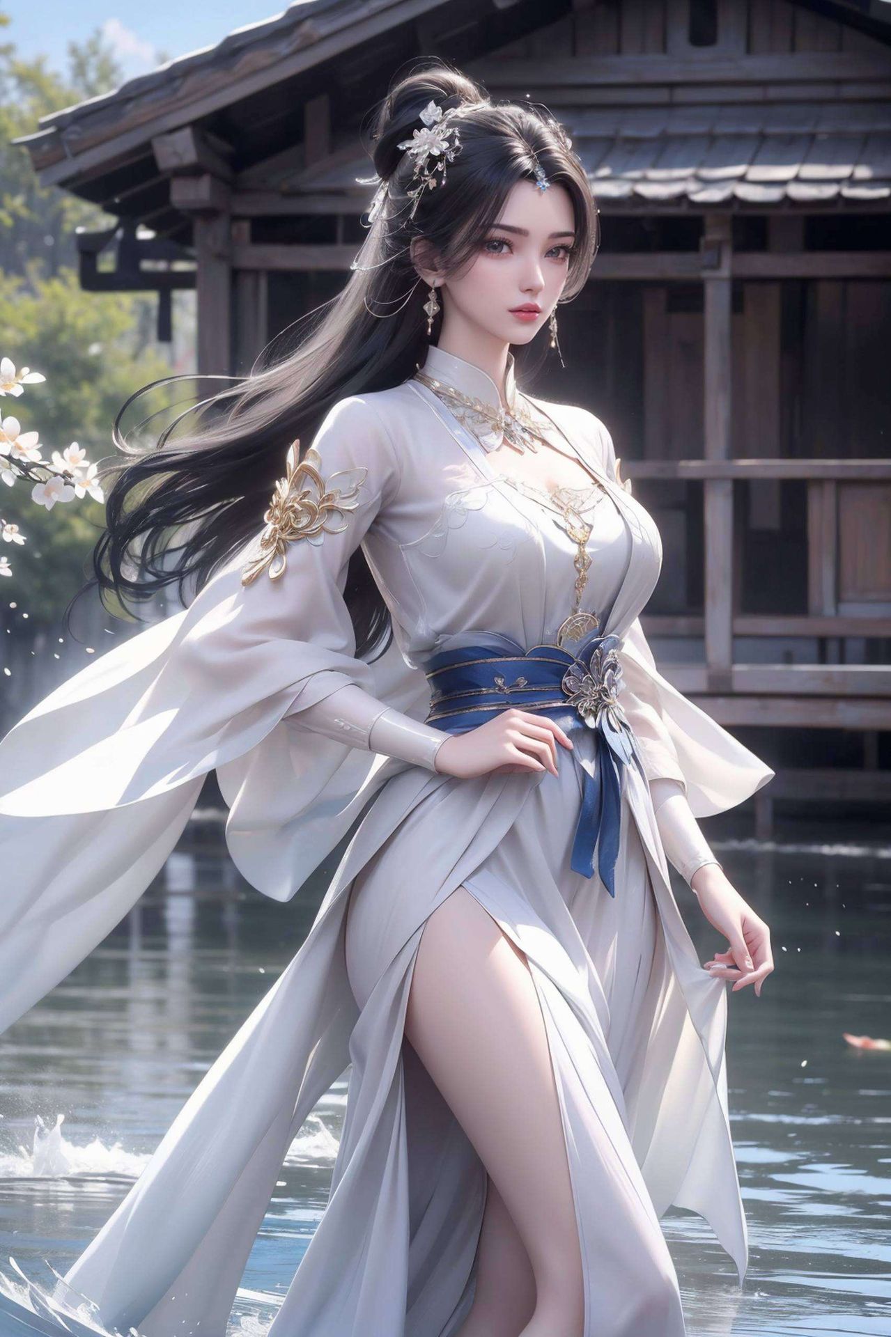 以抽象线条勾勒出古典与现代交融的韵味为你的视觉盛宴添上一抹国漫风情