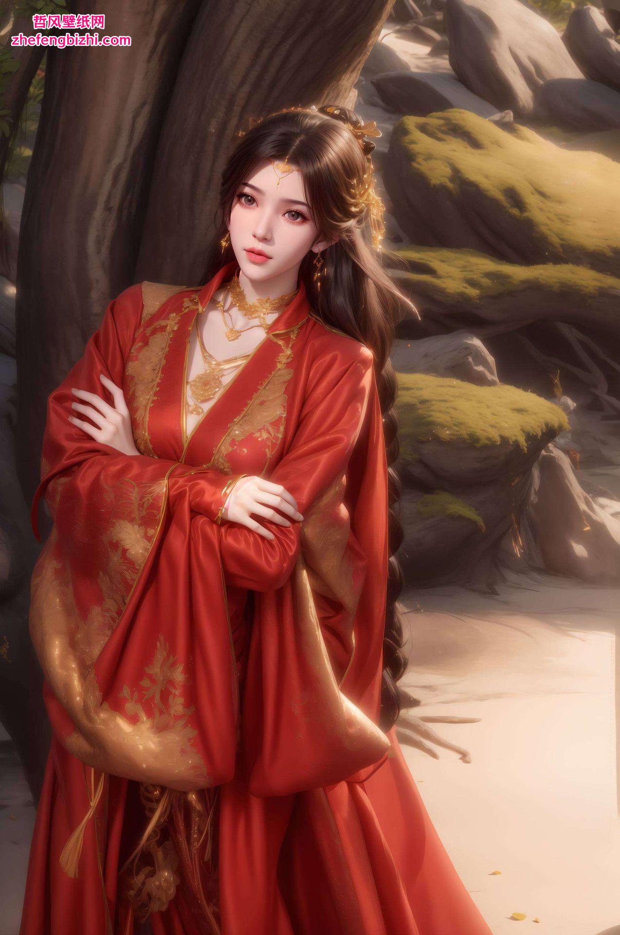 静态国漫女主机械与自然的交融