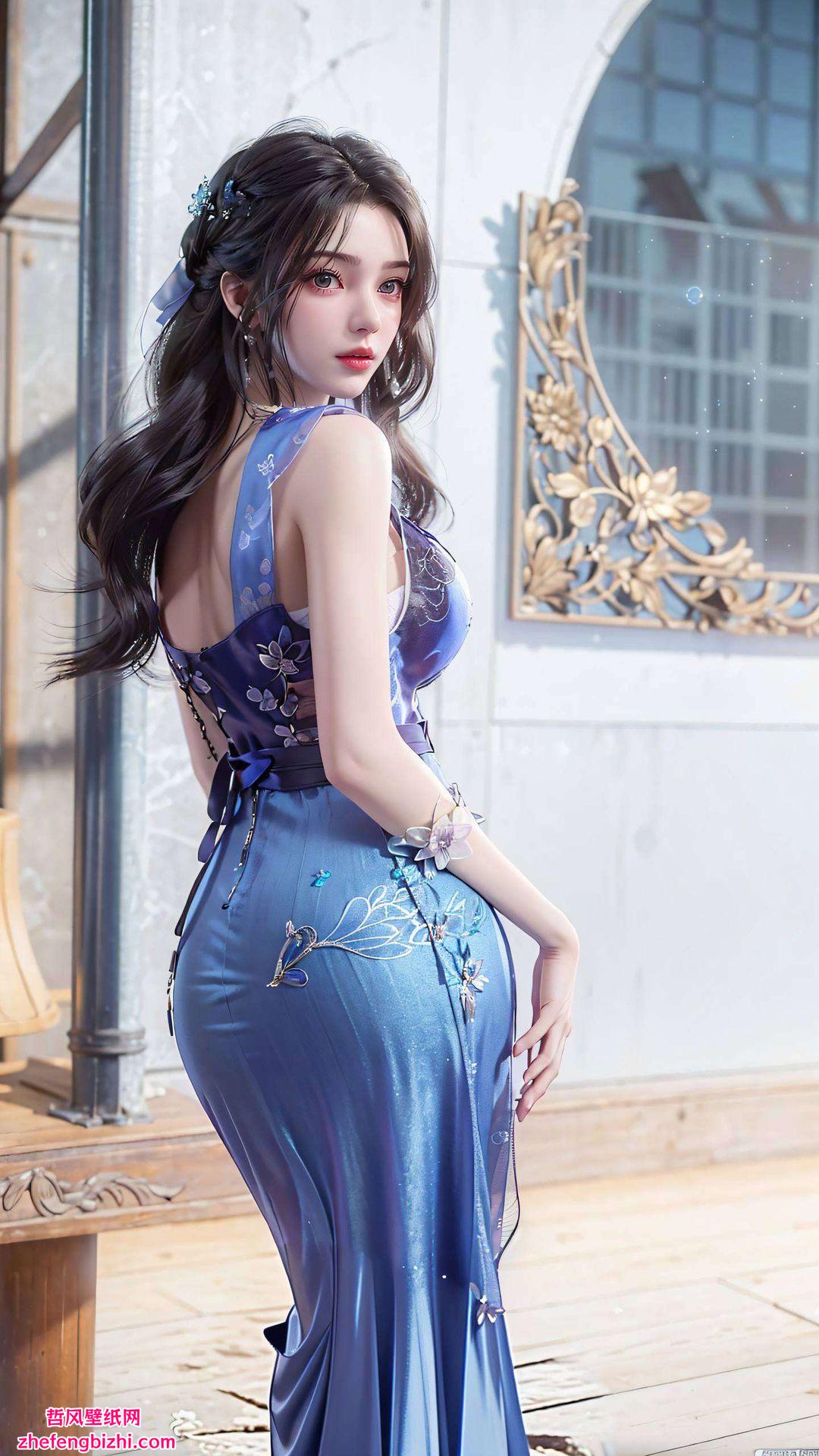 这款1080p壁纸带你领略AI美女的魅力！李慕婉小妖怪的灵动身影细腻描绘