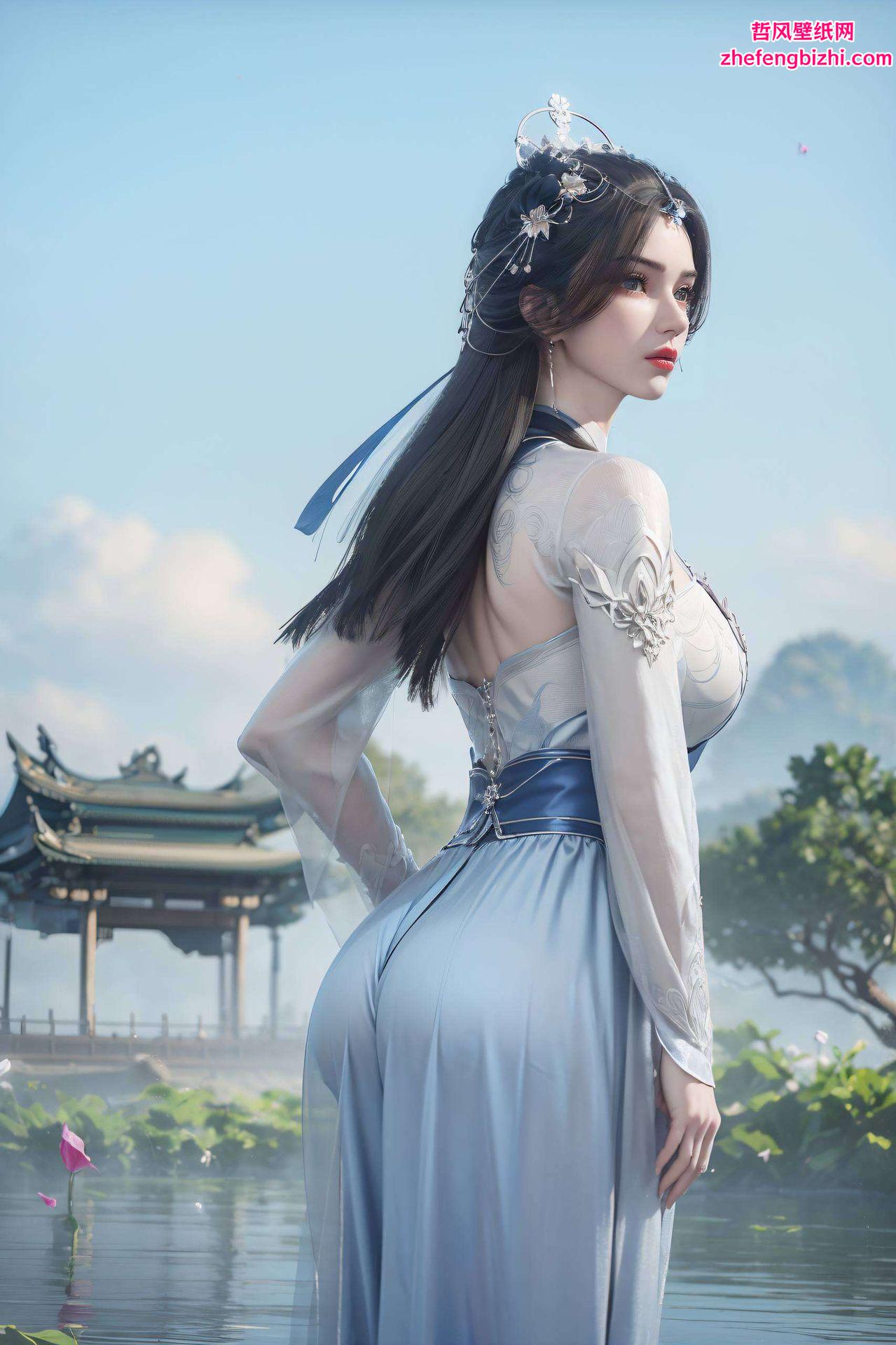 绿色哑光的质感更是国漫女生的独特风情