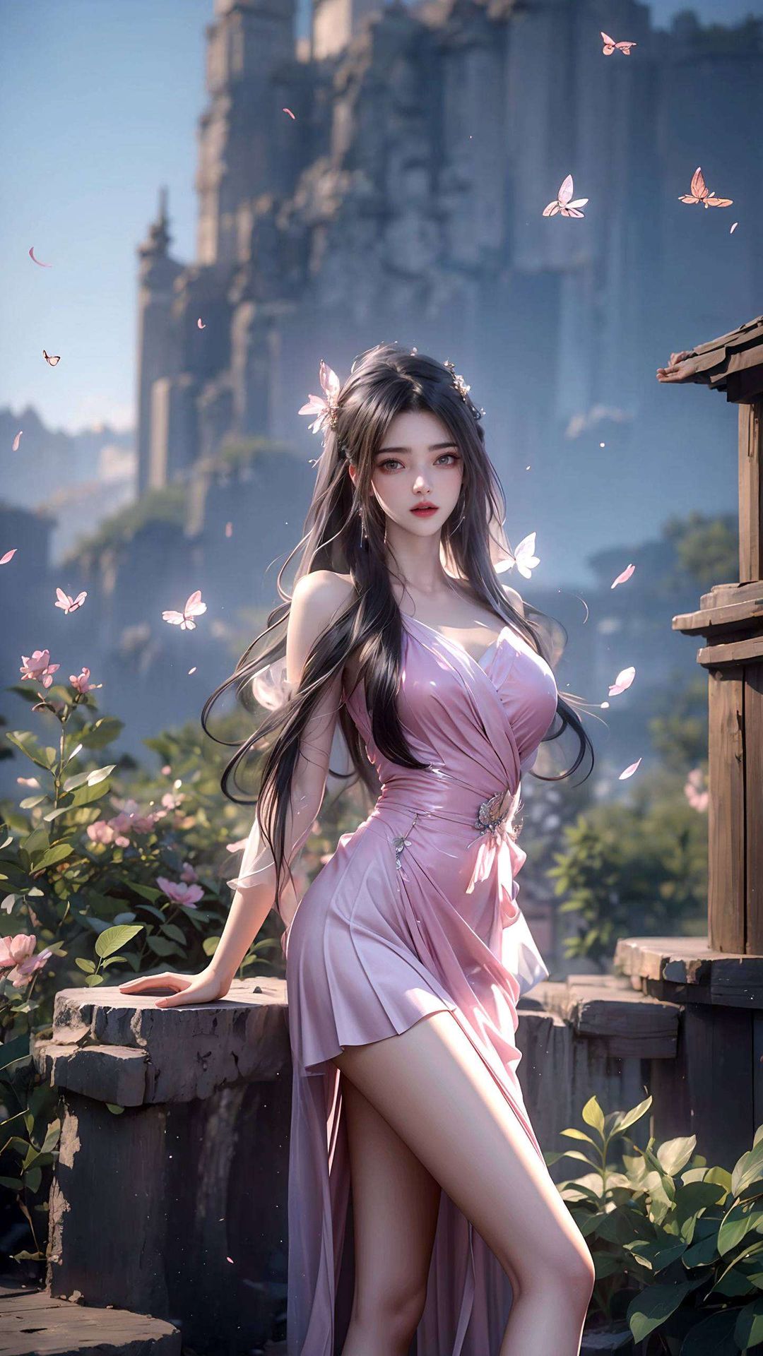 这款AI国漫壁纸将国漫美女李慕婉的婉约气质与王林的英姿飒爽巧妙融合