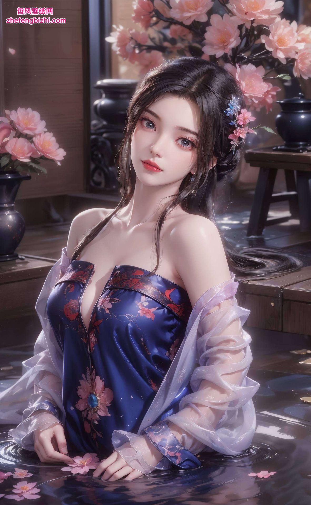 将国漫美女的韵味与自然风光的宁静完美融合这款高冷李慕婉图片壁纸